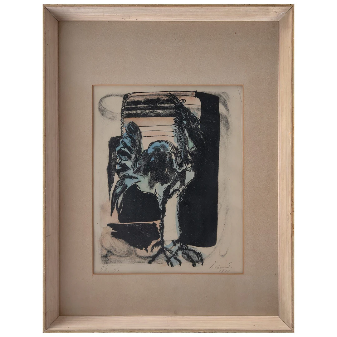 JUAN SORIANO. Sin título. Firmada y fechada 1970. Litografía P / E