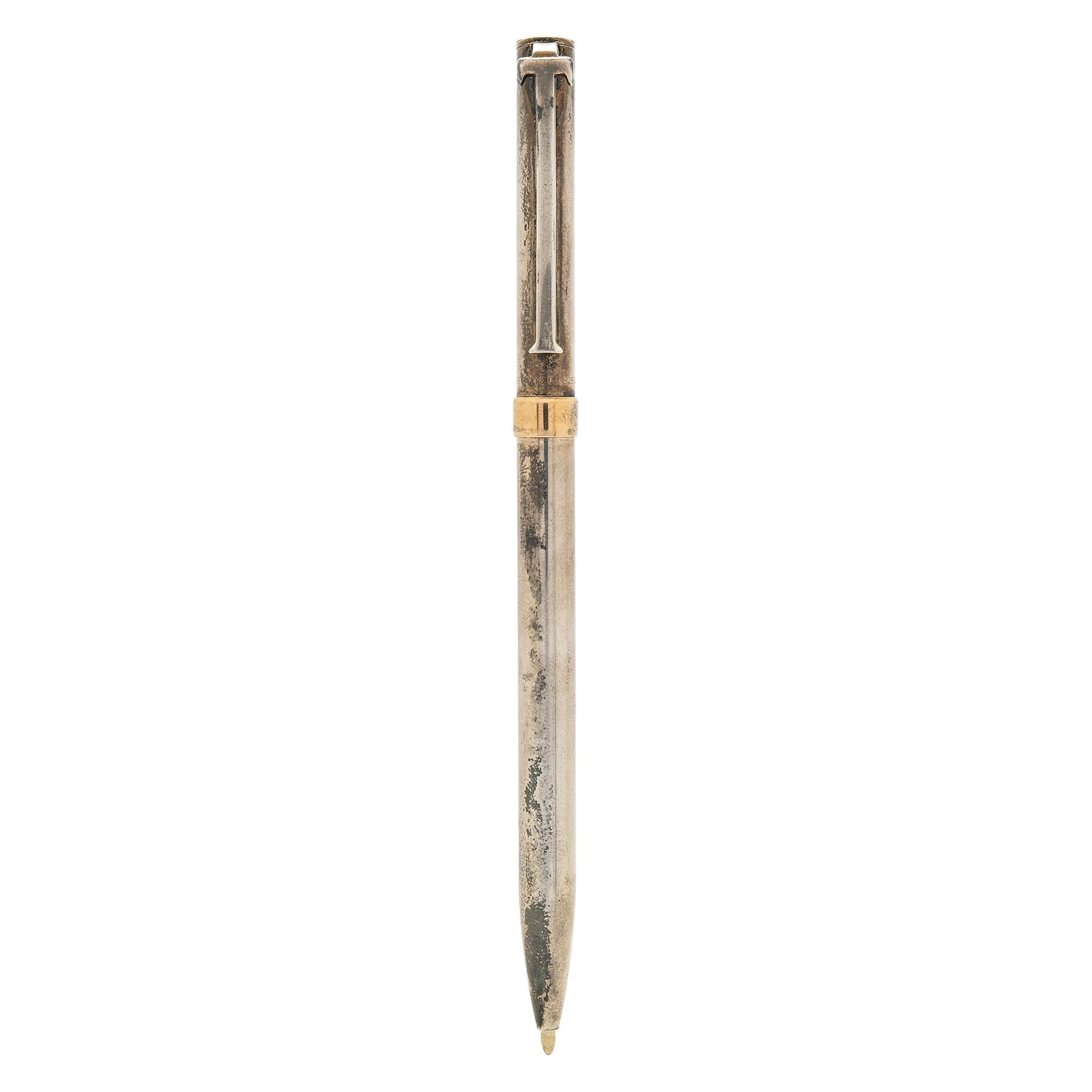 PLUMA TIFFANY EN PLATA Y VERMEIL