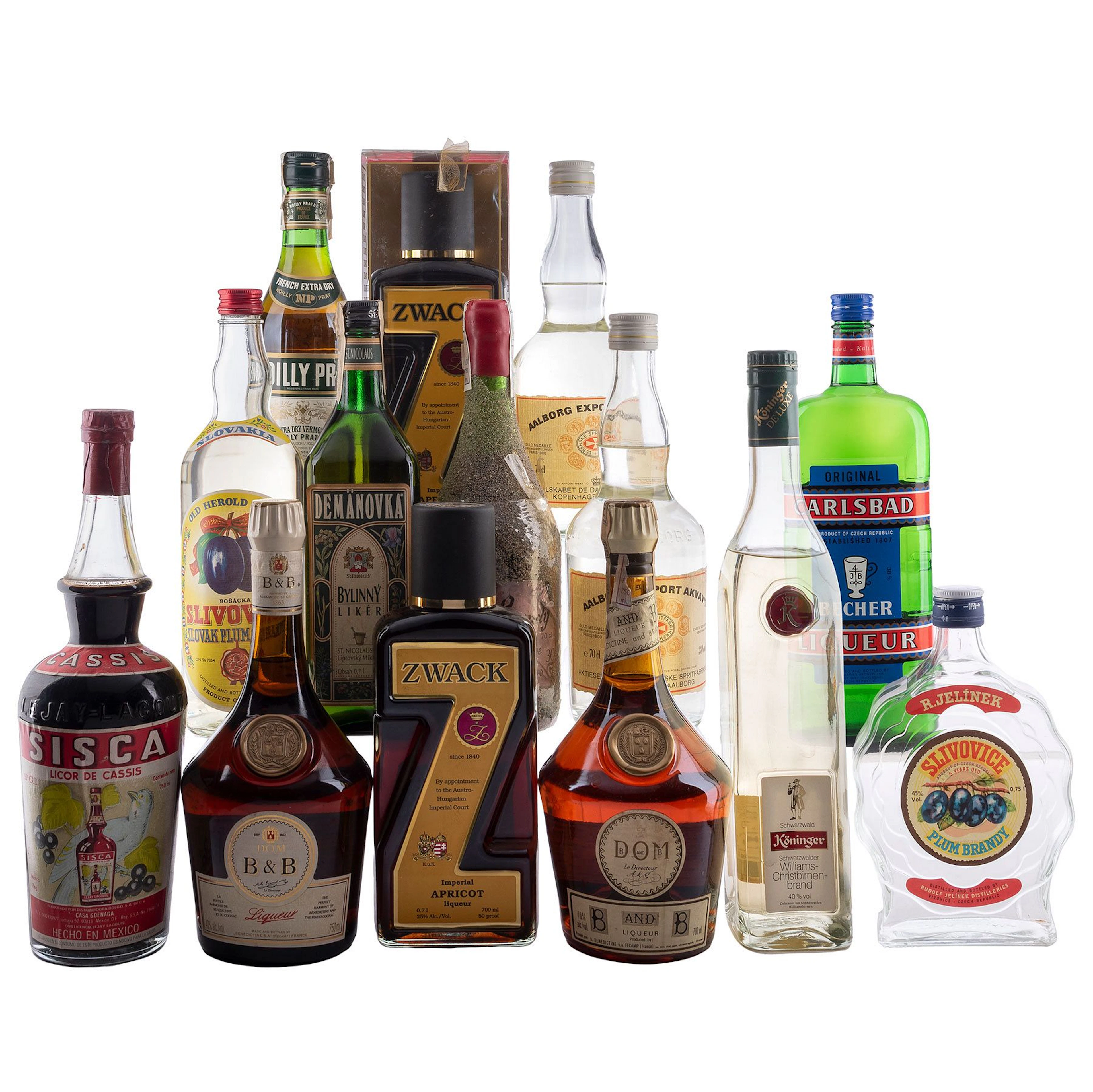 Licores Tradicionales del Mundo.Imperial Apricot(2).Bošãcka Slivovica