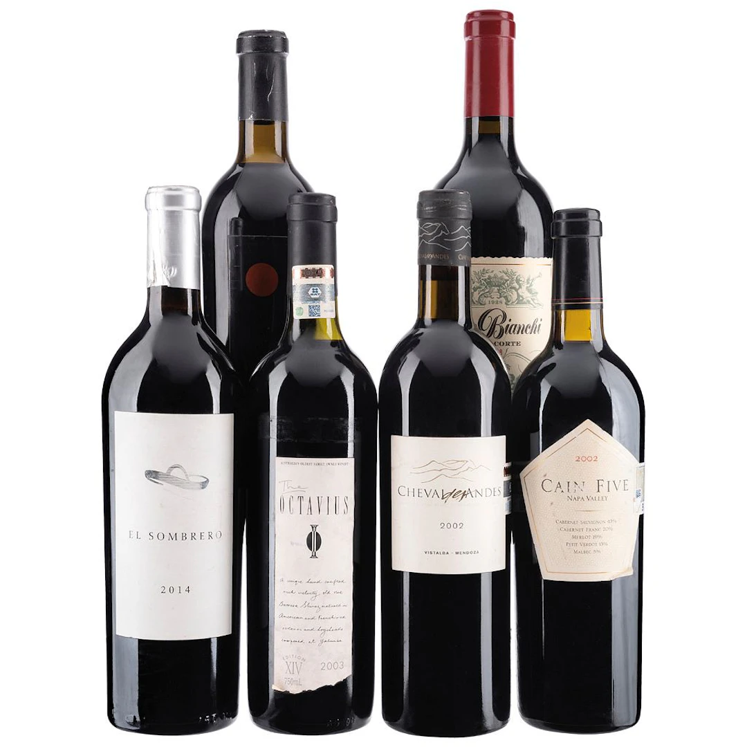 Joyas del Nuevo Mundo: Cain Five 2002, Cheval des Andres 2002. Yalumba