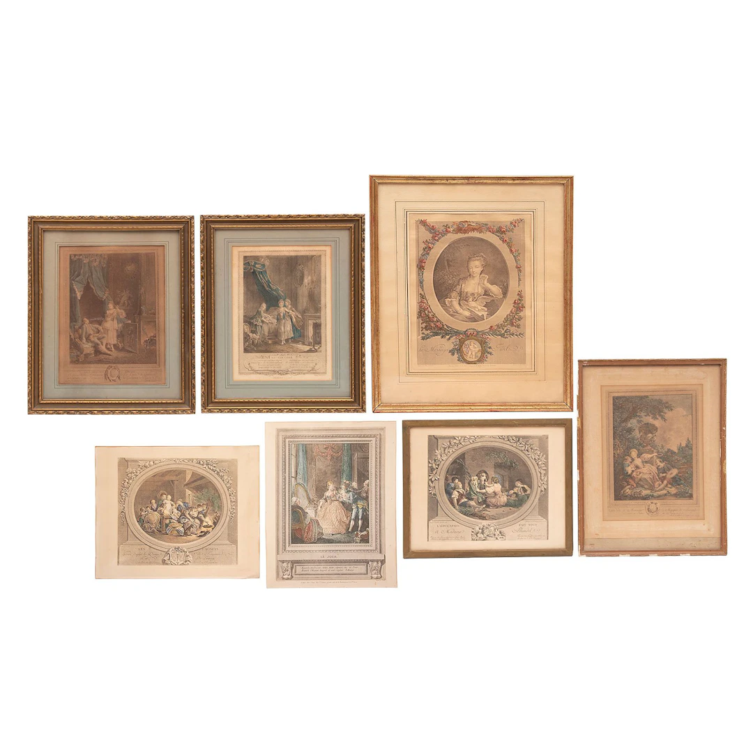 COLECCIÓN DE GRABADOS ROCOCÓ. FRANCIA, SIGLOS XVIII - XIX: NICOLAS