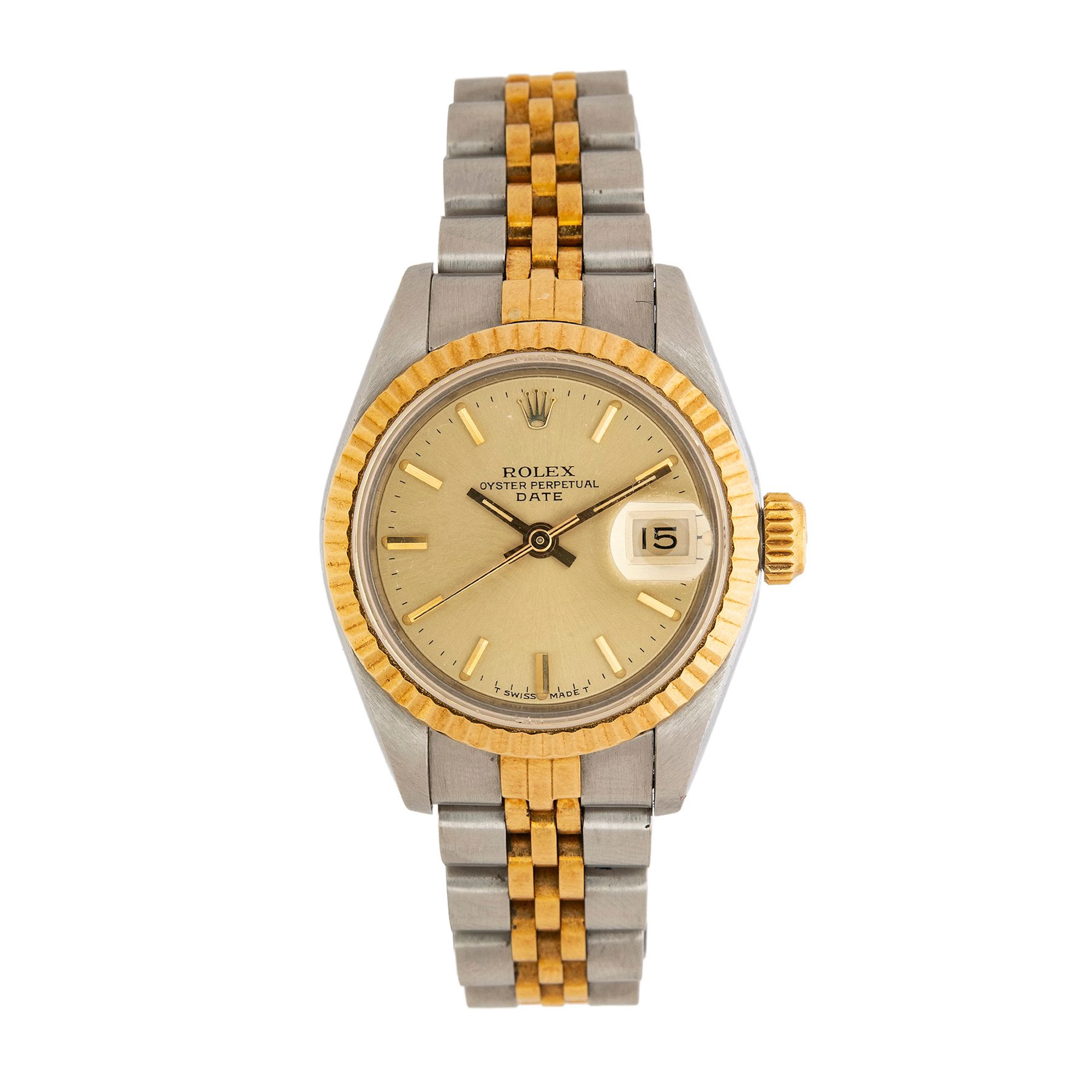 RELOJ ROLEX DATE LADY EN ACERO Y ORO AMARILLO REF. 69173