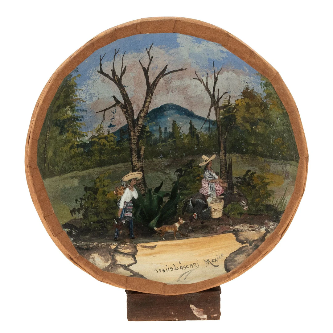 JESÚS LASCARI (MÉXICO, SXIX-XX). CAMPESINOS MEXICANOS. Figuras elaboradas