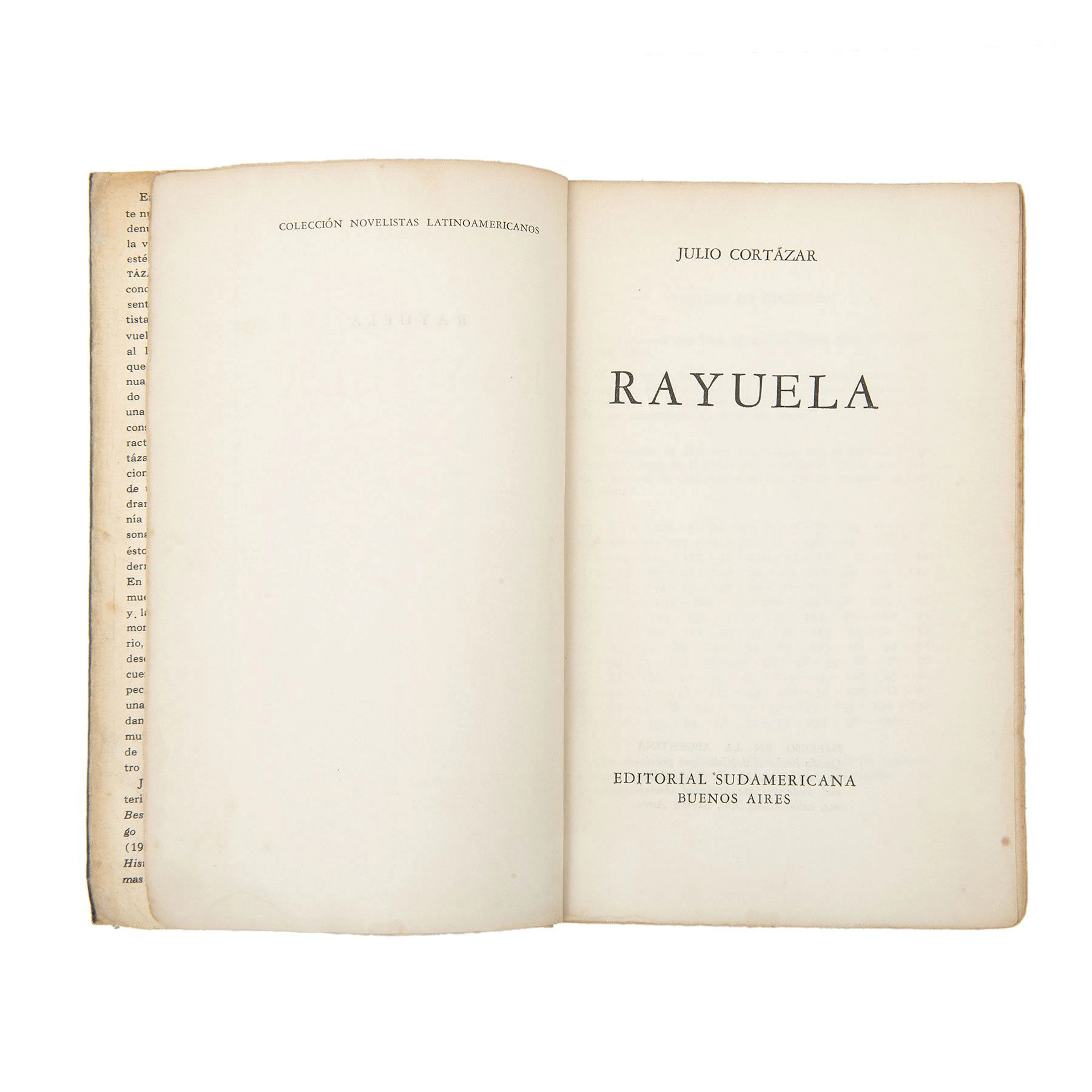 JULIO CORTAZAR. RAYUELA. BUENOS AIRES: EDITORIAL SUDAMERICANA, 1963.