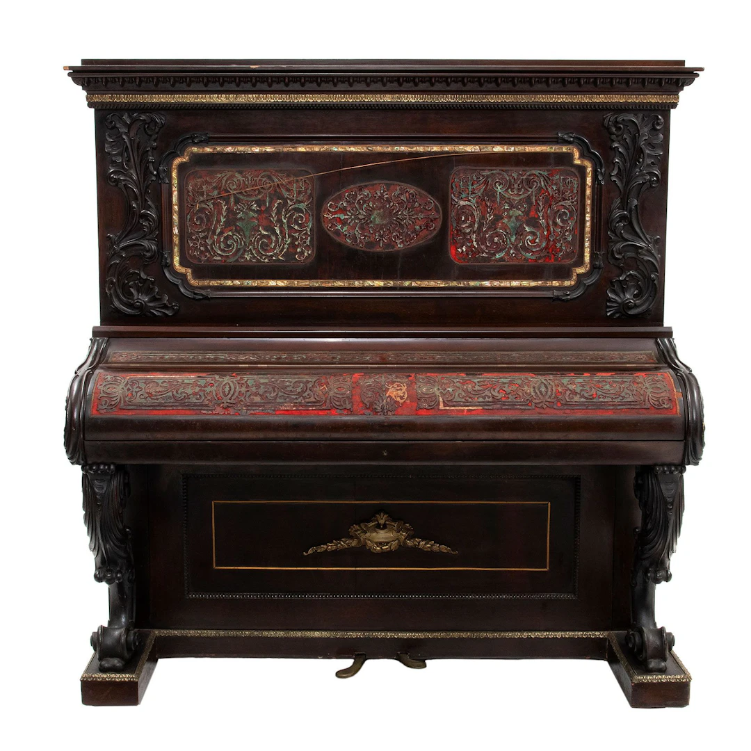 PIANO VERTICAL, ORIGEN EUROPEO, FINALES DEL SXIX. Estilo Napoleón