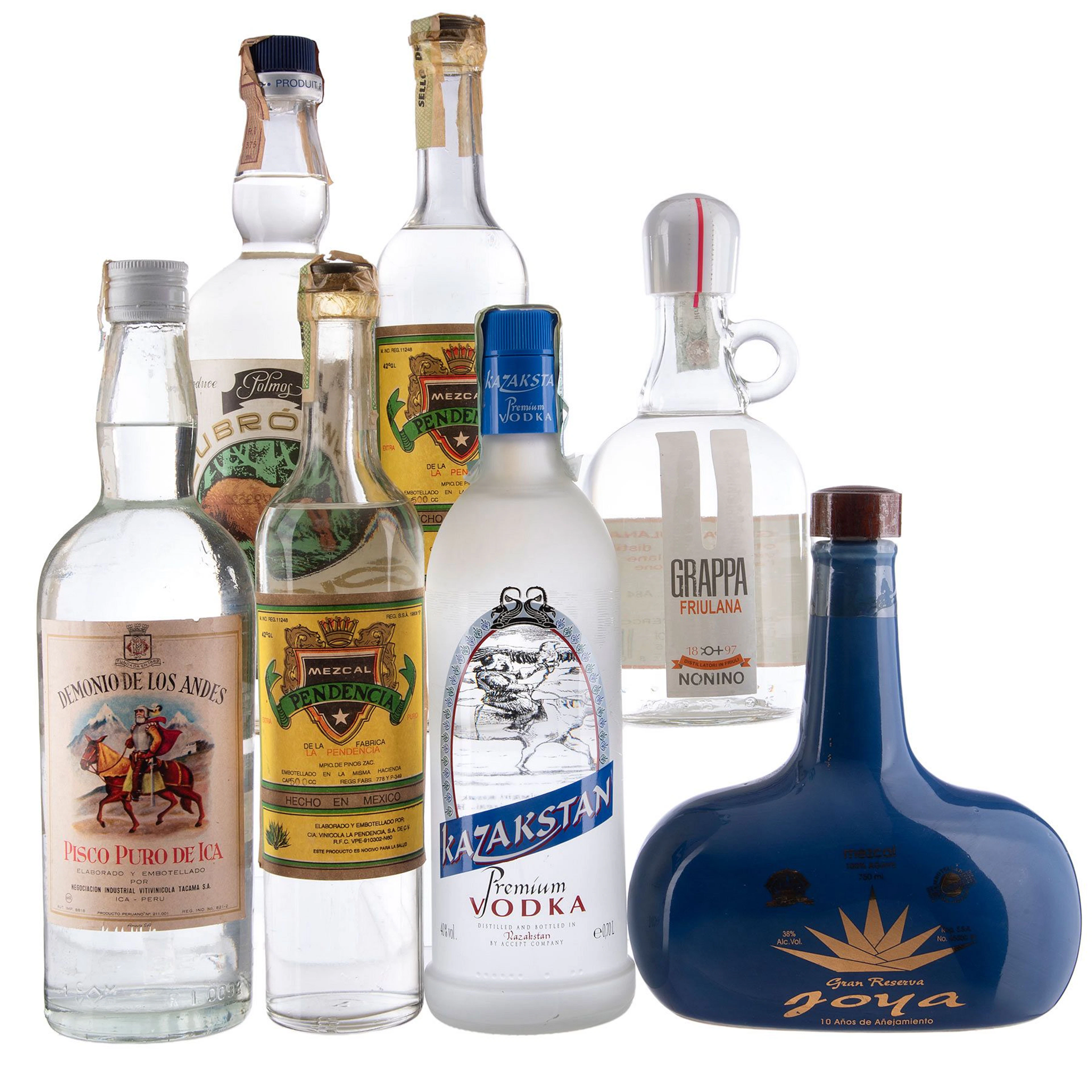 Destilados Tradicionales del Mundo Mezcal Joya t extra puro(2) Grappa