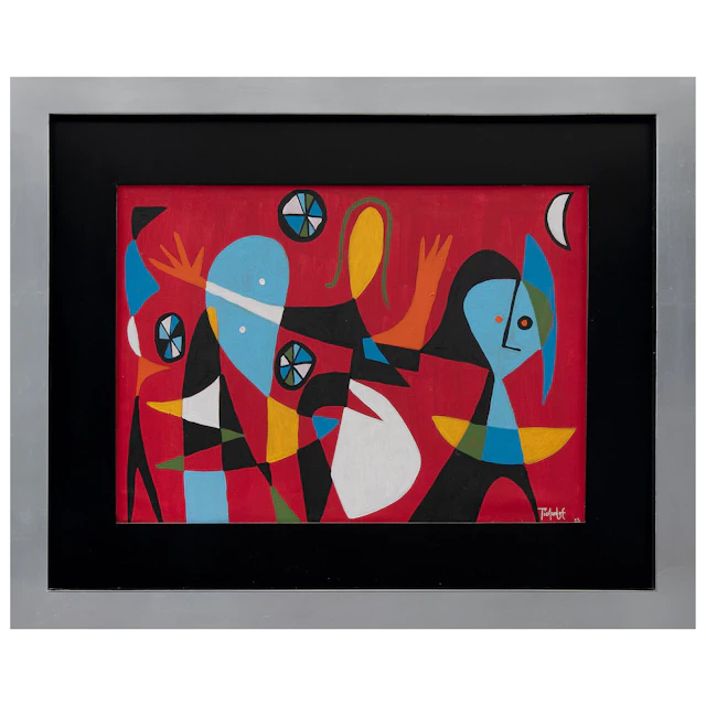ENRIQUE PICHARDO EGEA. Sin título. Firmado Acrílico sobre tela. 50 x 70 cm