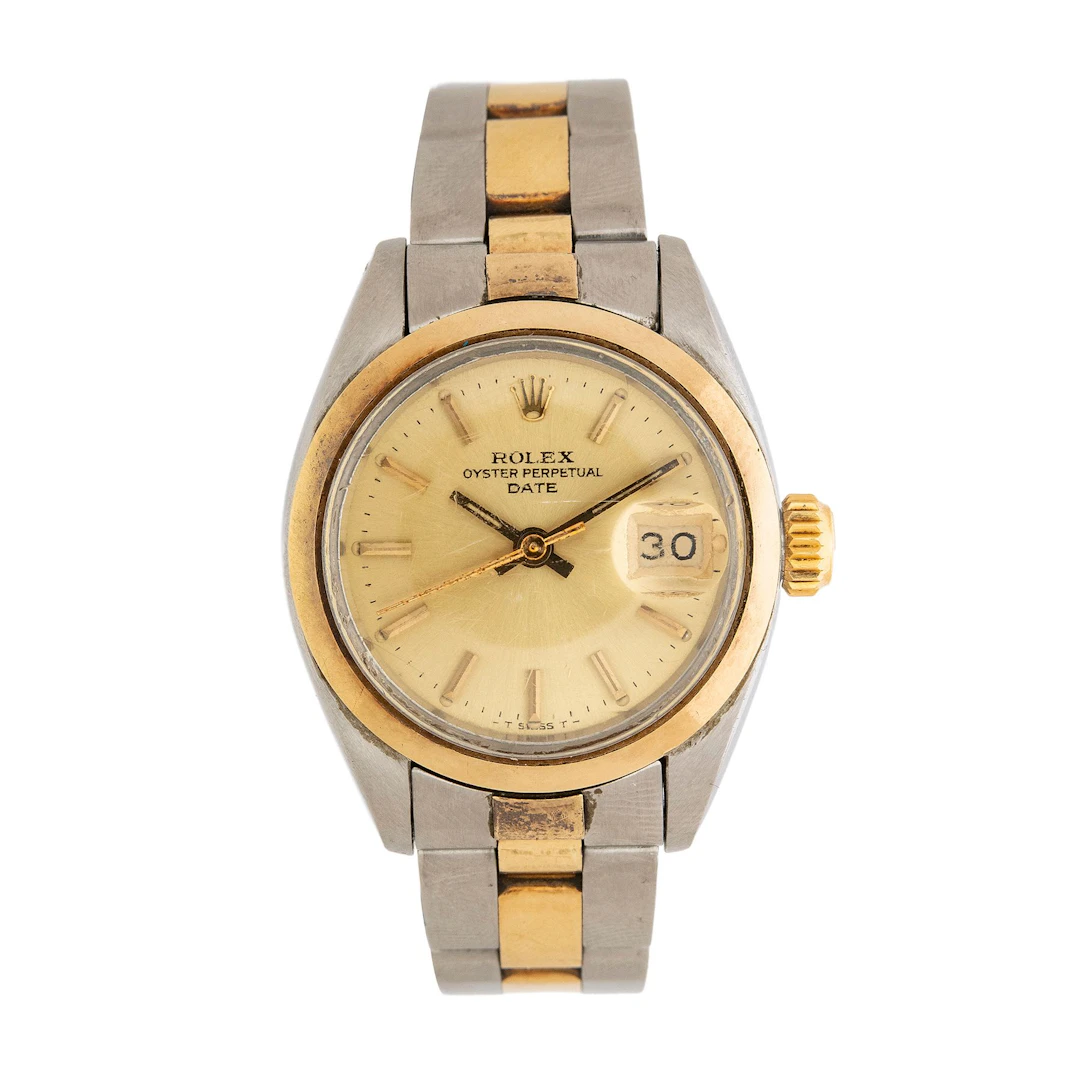 RELOJ ROLEX OYSTER PERPETUAL DATE EN ACERO Y ORO AMARILLO REF. 6916
