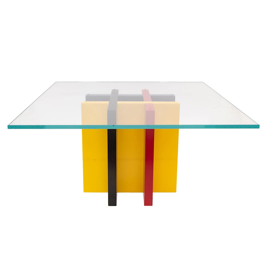 HELMUT KOPPENHAGEN. MESA DE CENTRO “MONDRIAN”. Fabricada por DREIECK