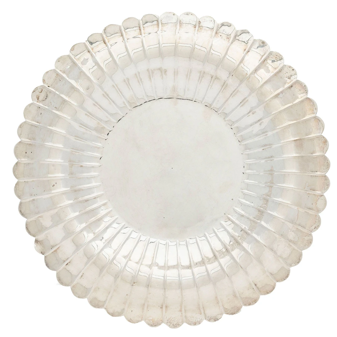 CENTRO. MÉXICO, SXX. Plata ORTEGA, Ley 0.900; cuerpo gallonado, borde