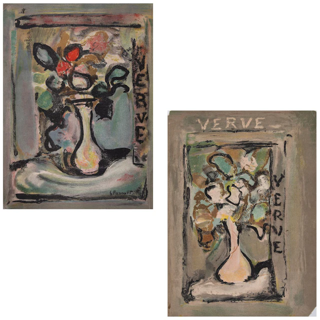 GEORGES ROUAULT. Couverture I y II, de la revista Verve. Firmadas