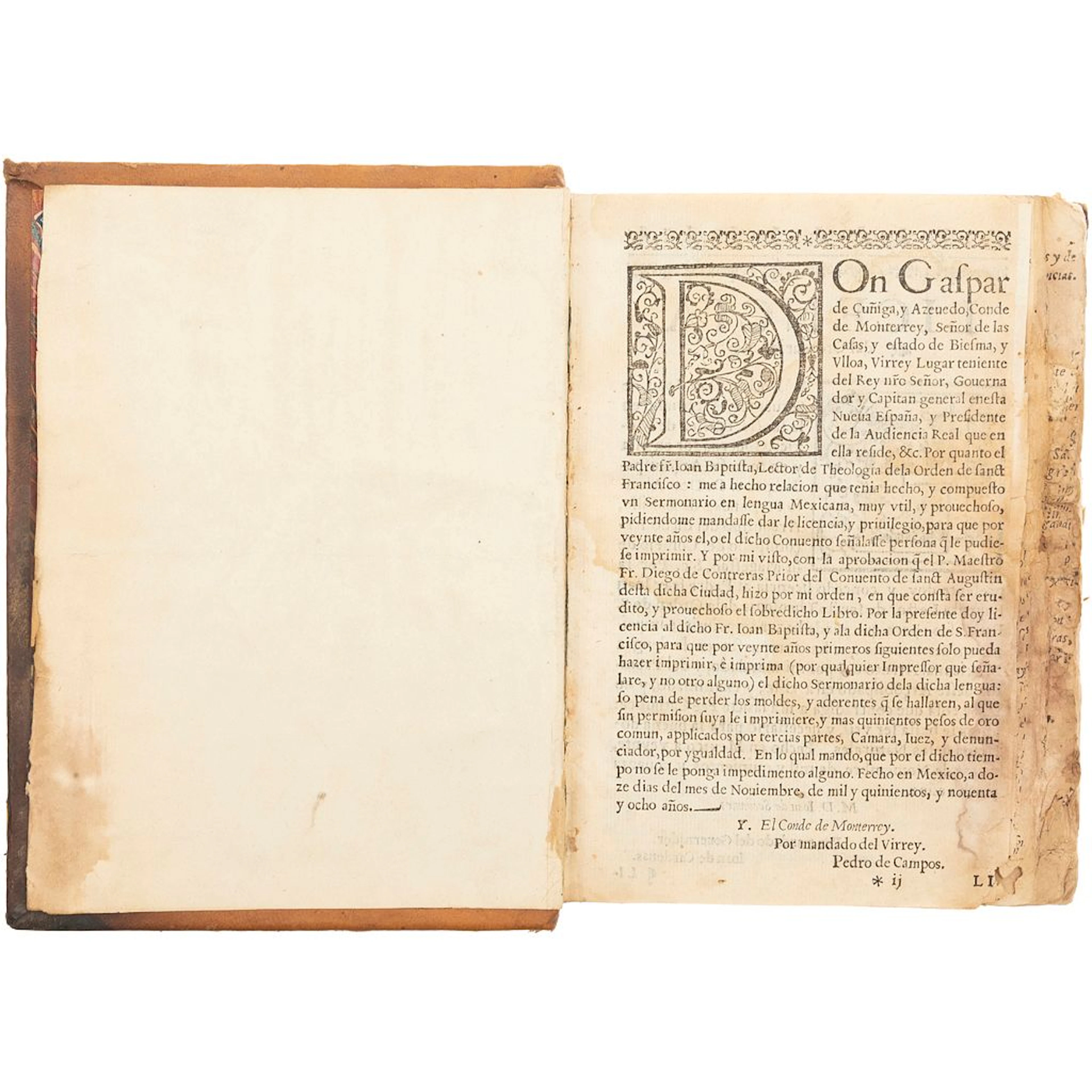 FRAY JUAN BAUTISTA (1555 - CA. 1613) A IESU CHRISTO S.N. OFRECE ESTE