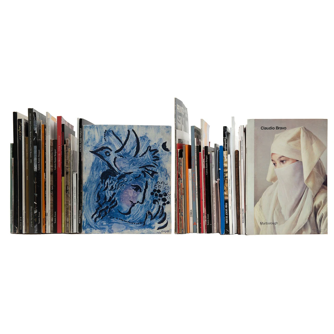 LOTE DE FOLLETOS DE EXPOSICIONES DE ARTISTAS MEXICANOS Y EXTRANJEROS