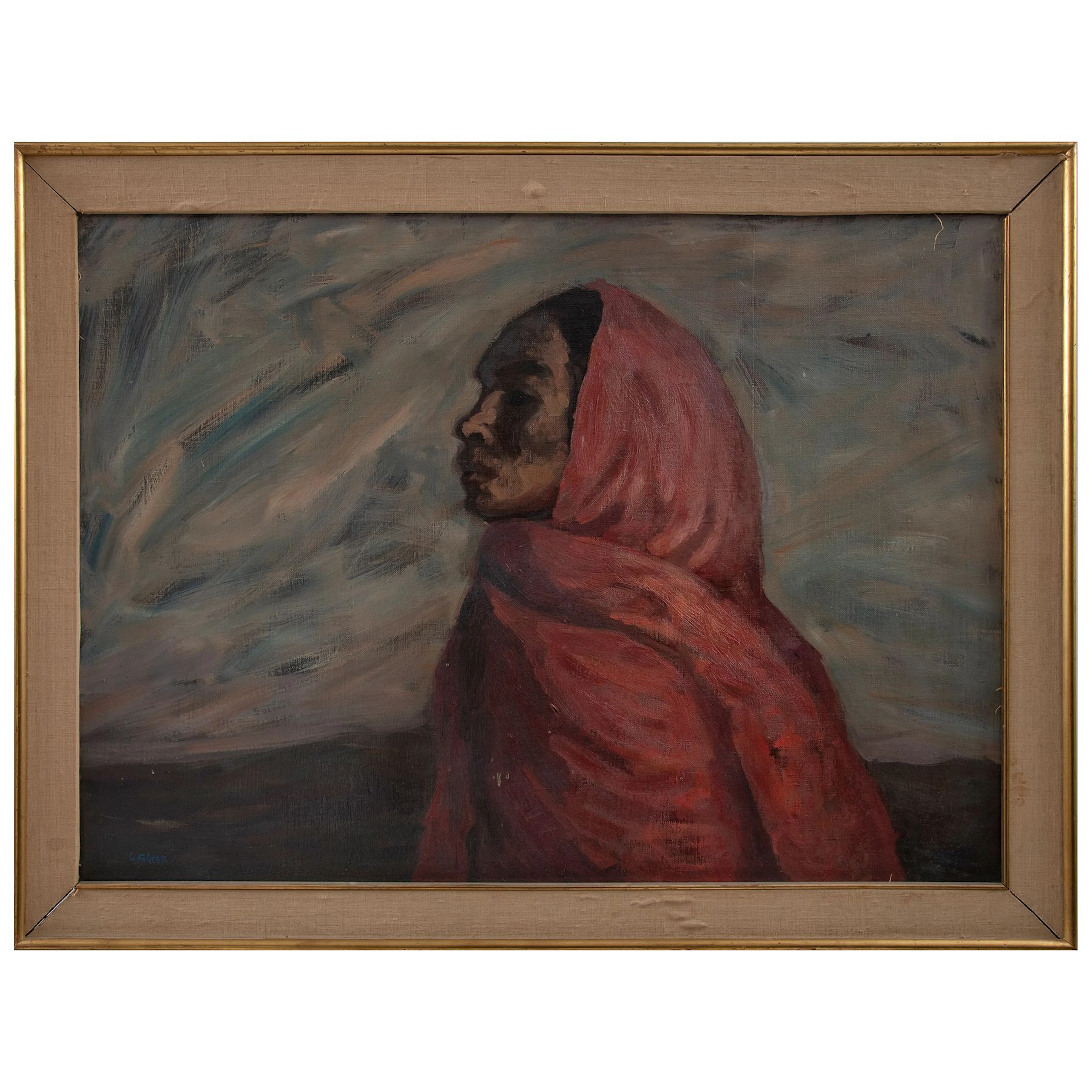 LUIS FILCER. Sin título. Firmado. Óleo sobre tela. 87 x 63 cm