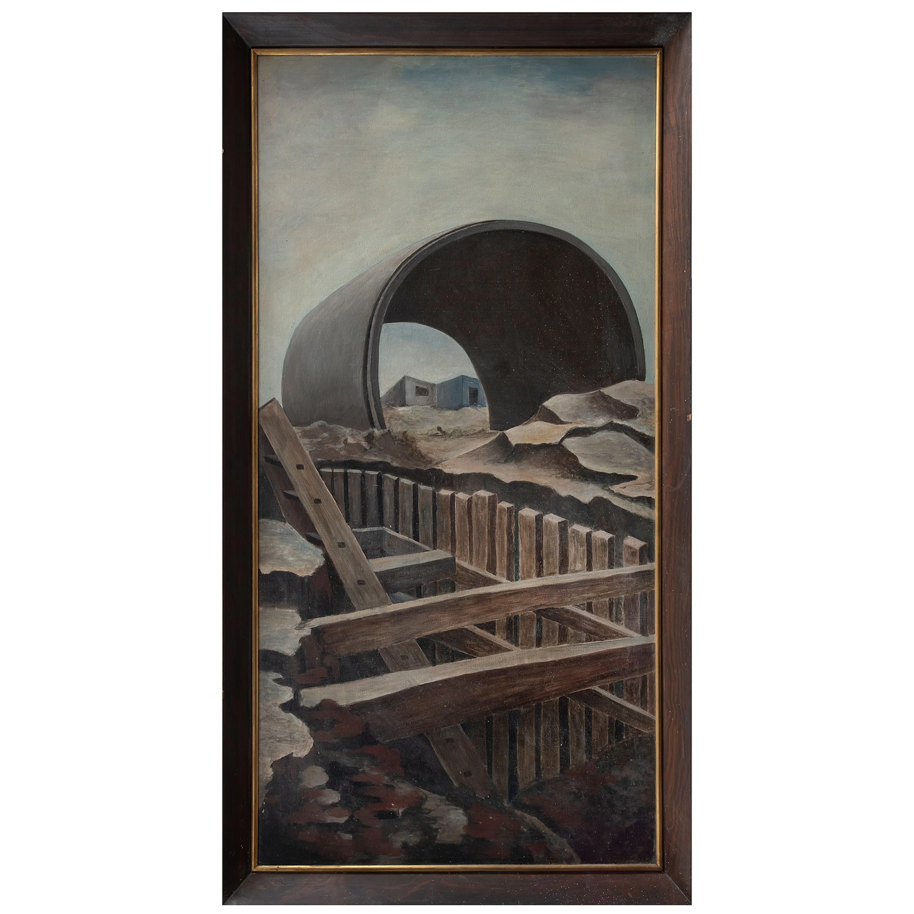 AUTOR NO IDENTIFICADO. Sin título. Sin firma. Óleo sobre masonite.