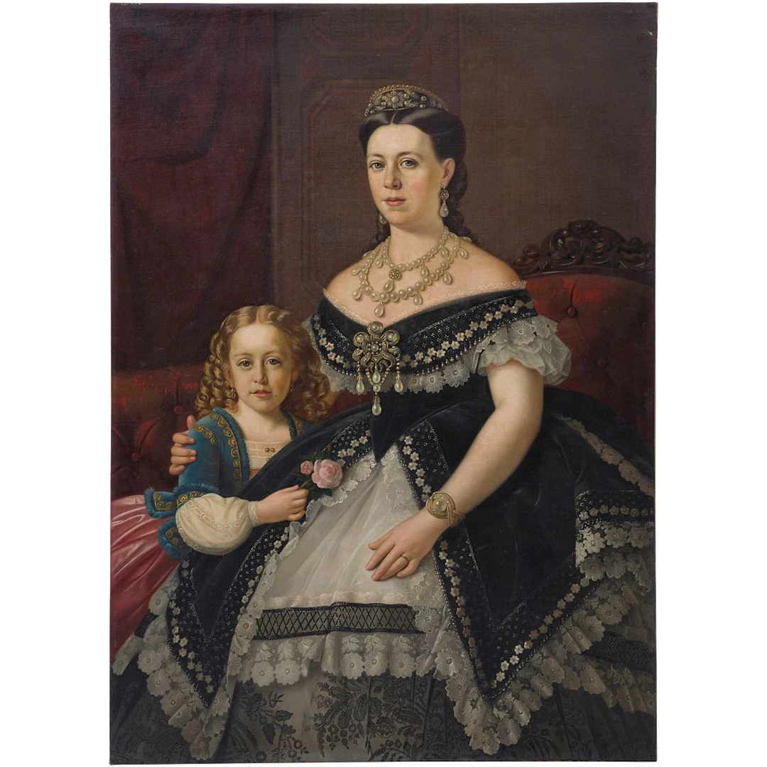 SEÑORA CATALINA BARRÓN Y AÑORGA DE ESCANDÓN, DAMA DE HONOR DE LA EMPERATRIZ