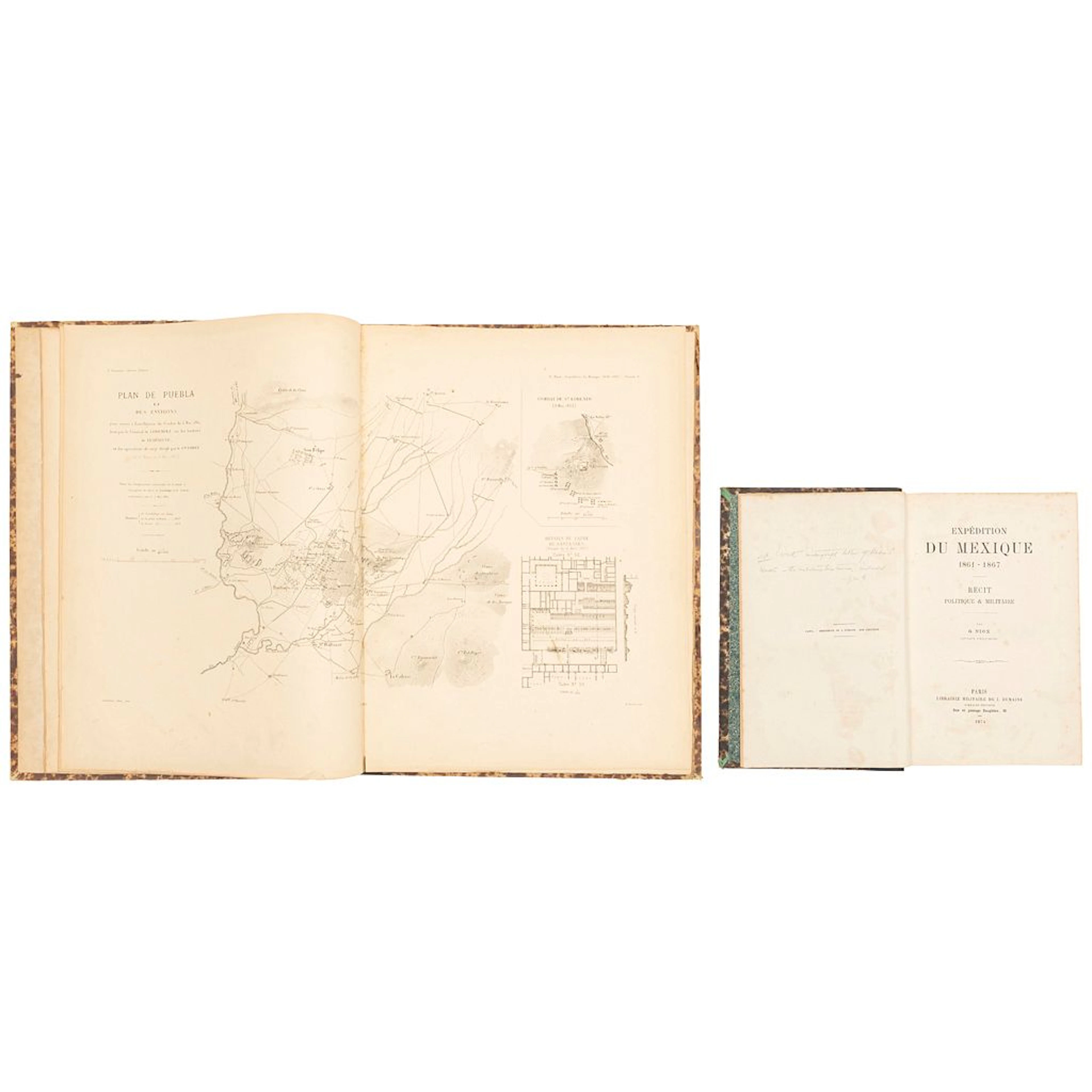 NIOX GUSTAVE LÉON EXPEDITION DU MEXIQUE 1861-1867 Y ATLAS. FRANCIA