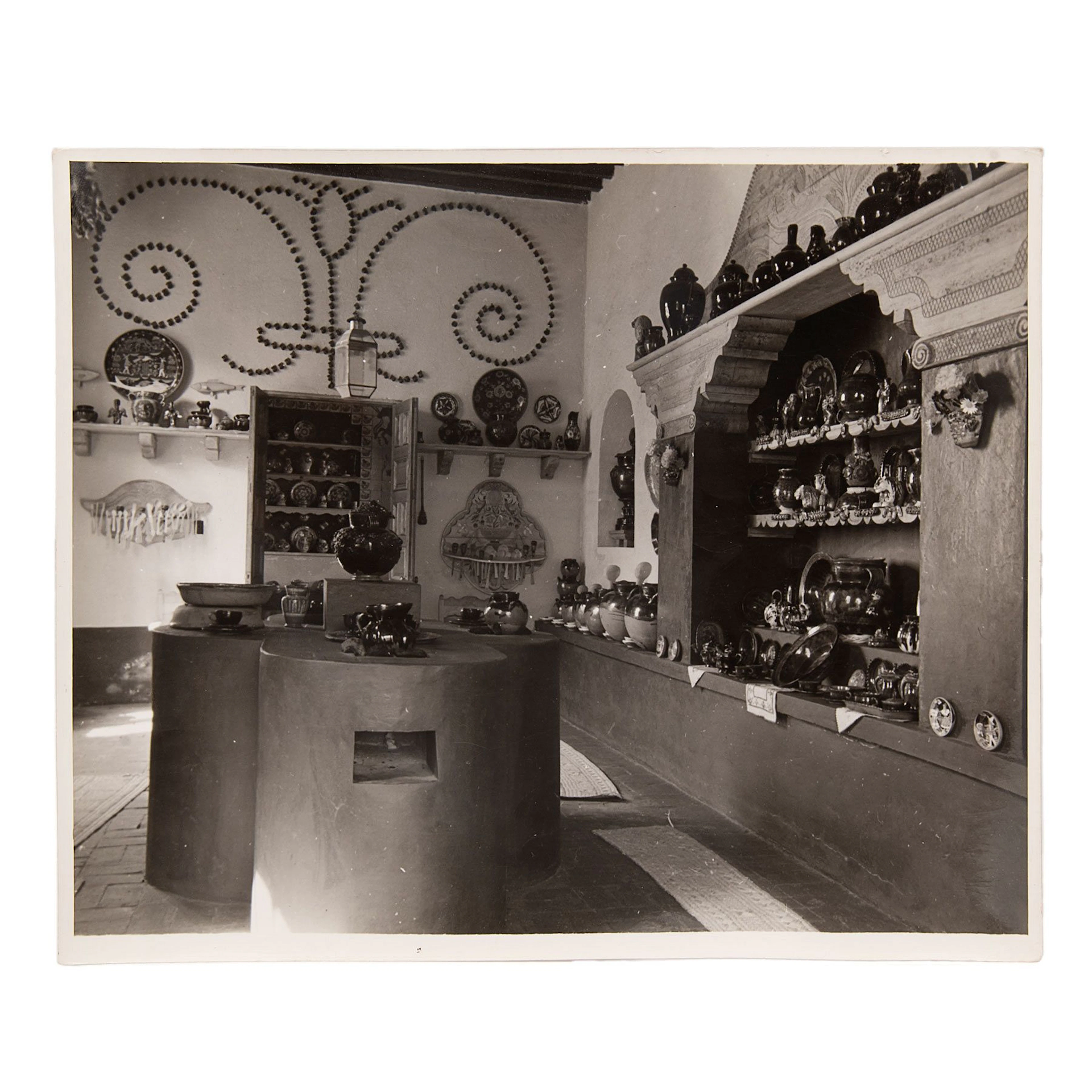 TINA MODOTTI. COCINA. Fotografía. Con sello de propiedad al reverso