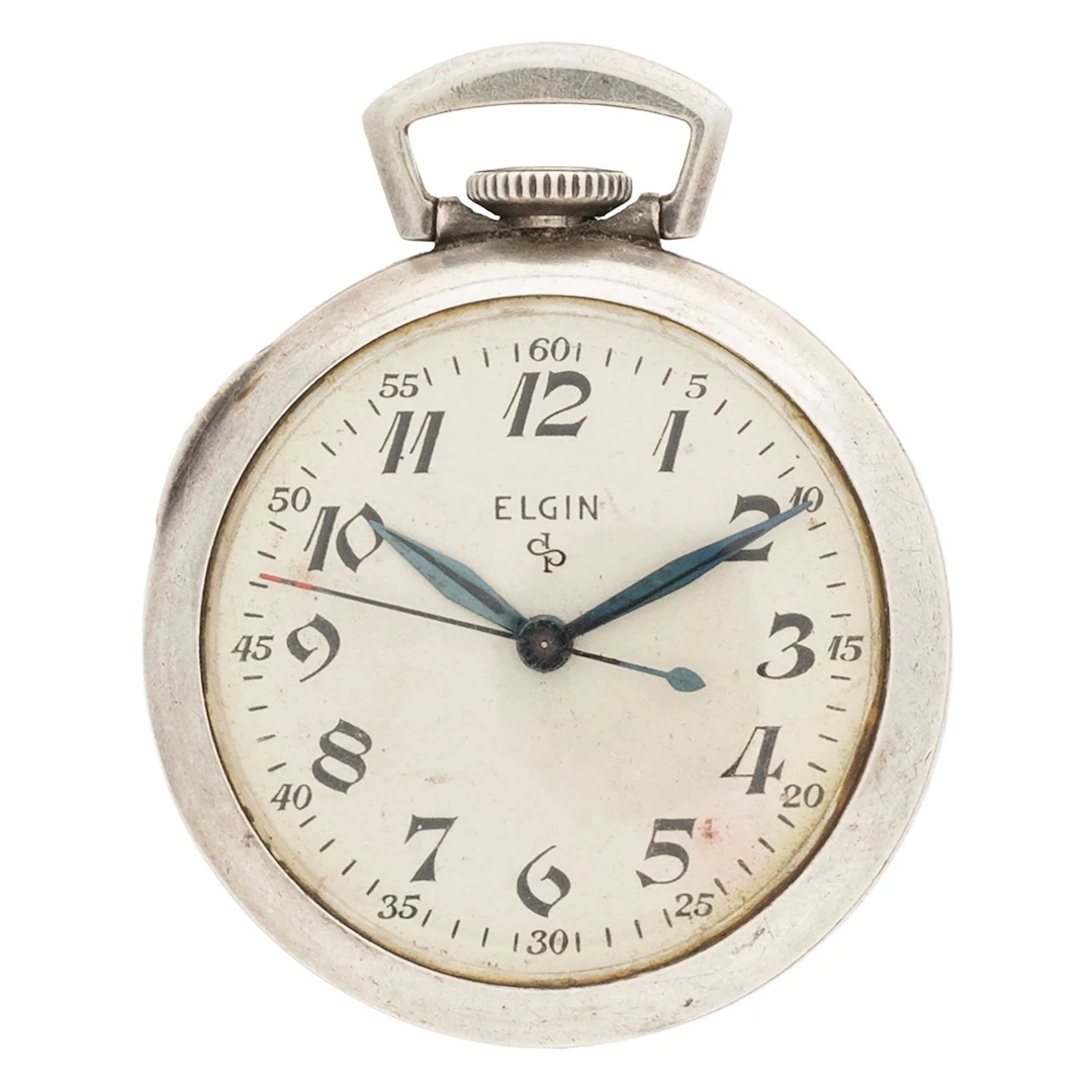 RELOJ DE BOLSILLO. EUA, SXX. Marca ELGIN, metal con recubrimiento
