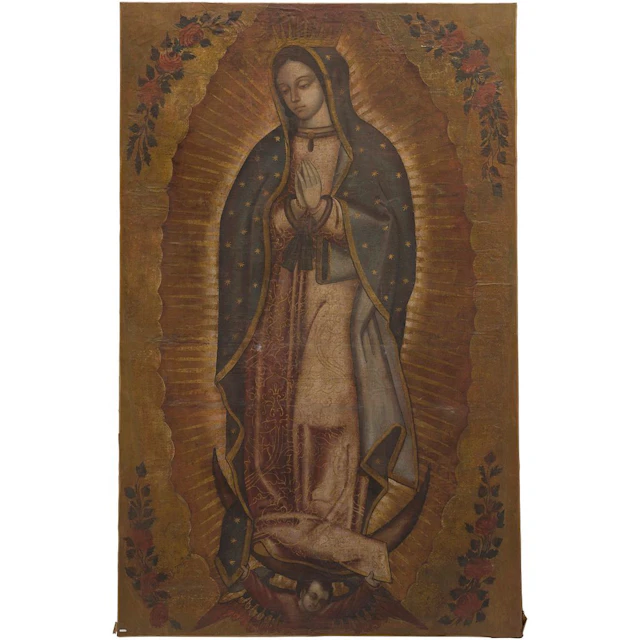 VIRGEN DE GUADALUPE MÉXICO, SIGLO XIX Óleo sobre tela