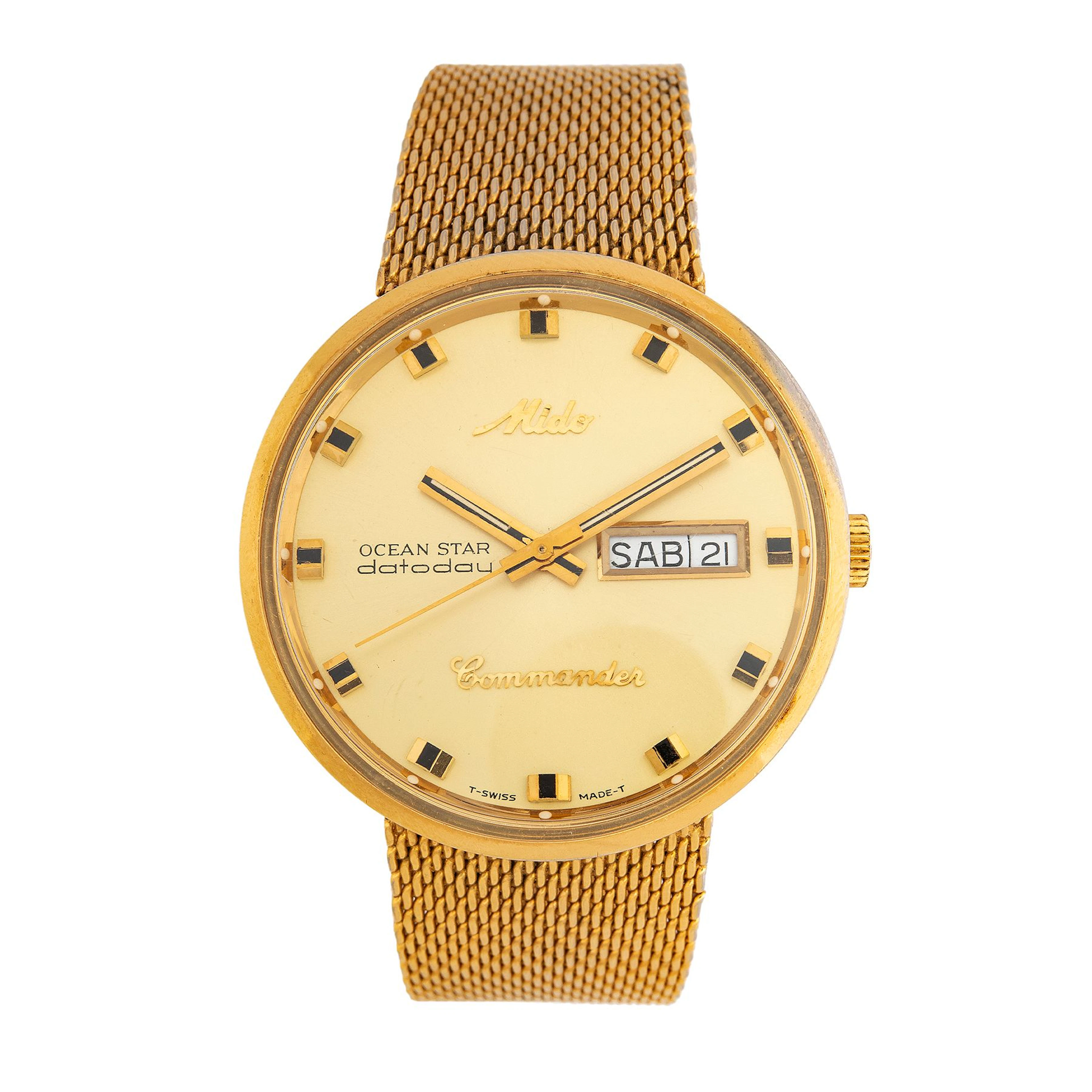 RELOJ MIDO COMMANDER EN ACERO DORADO REF. 8429