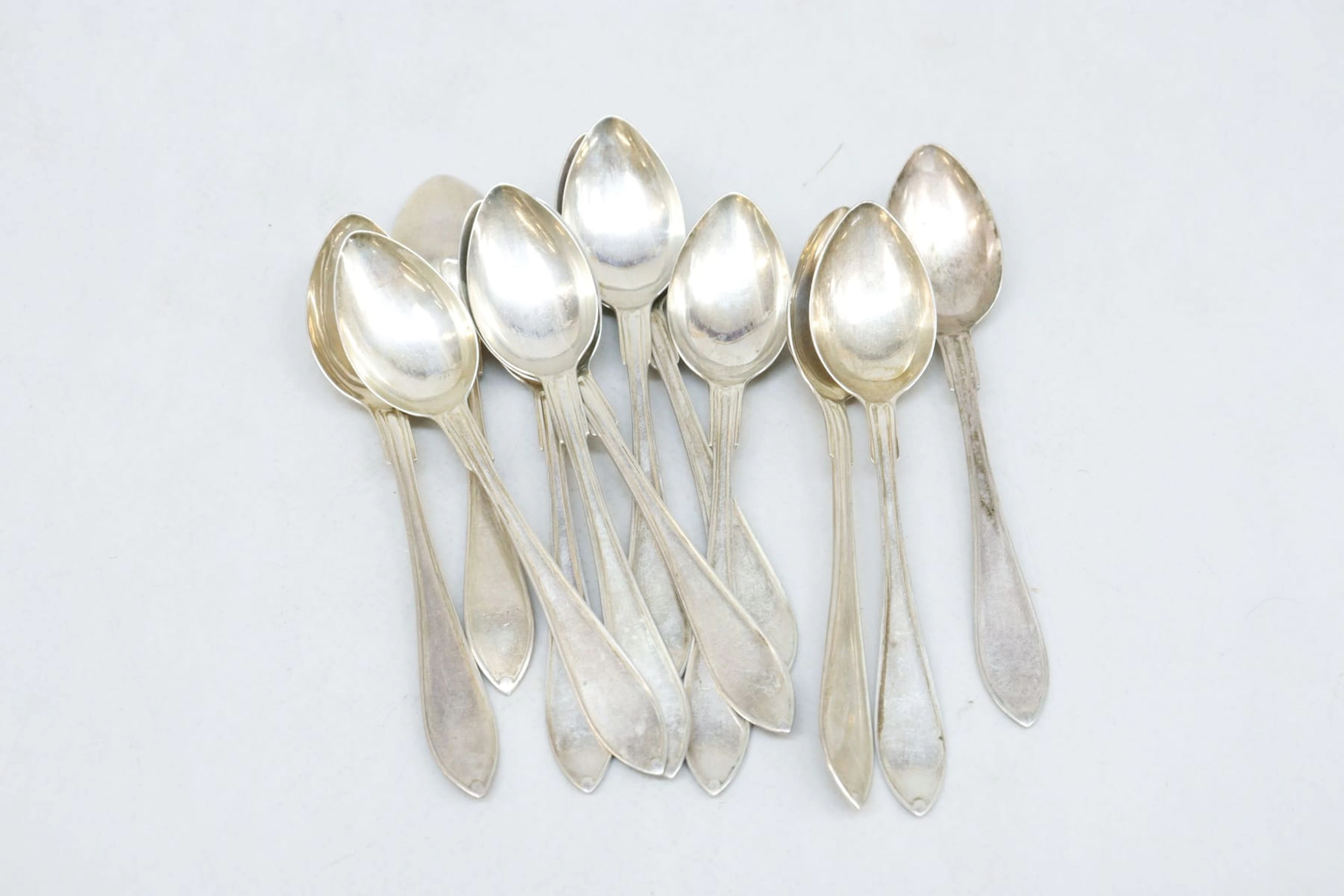 Teskedar, silver, vikt 142 gram