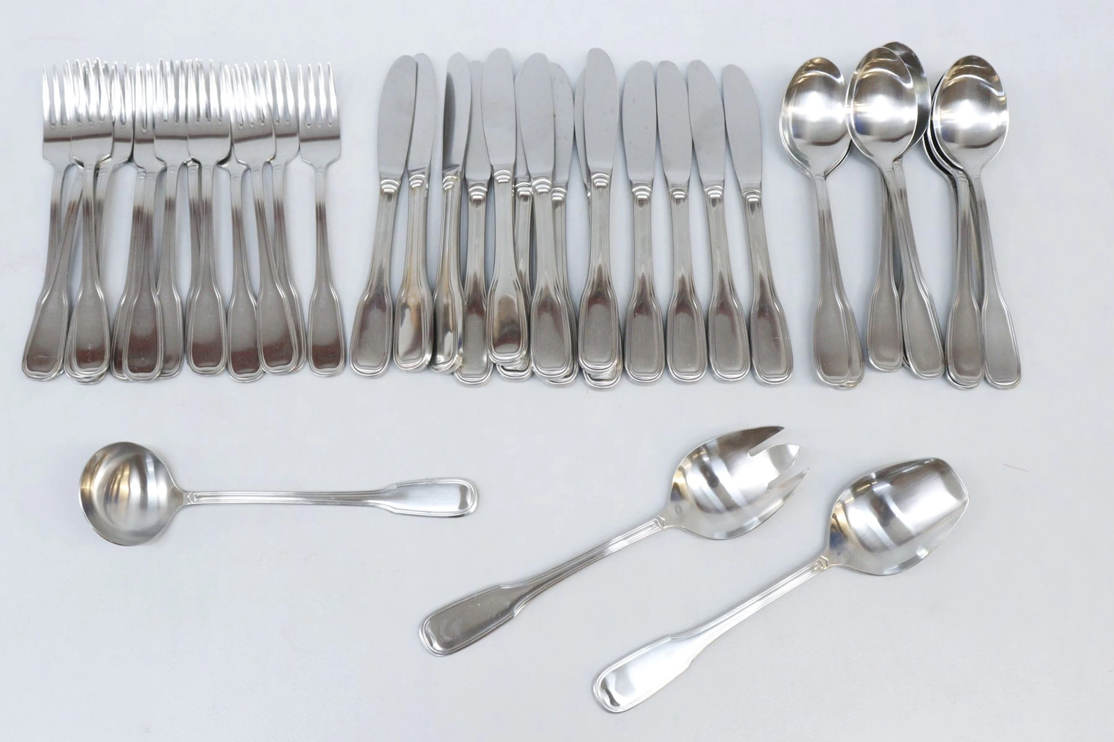 Bestick, 45 delar, rostfritt, Gense