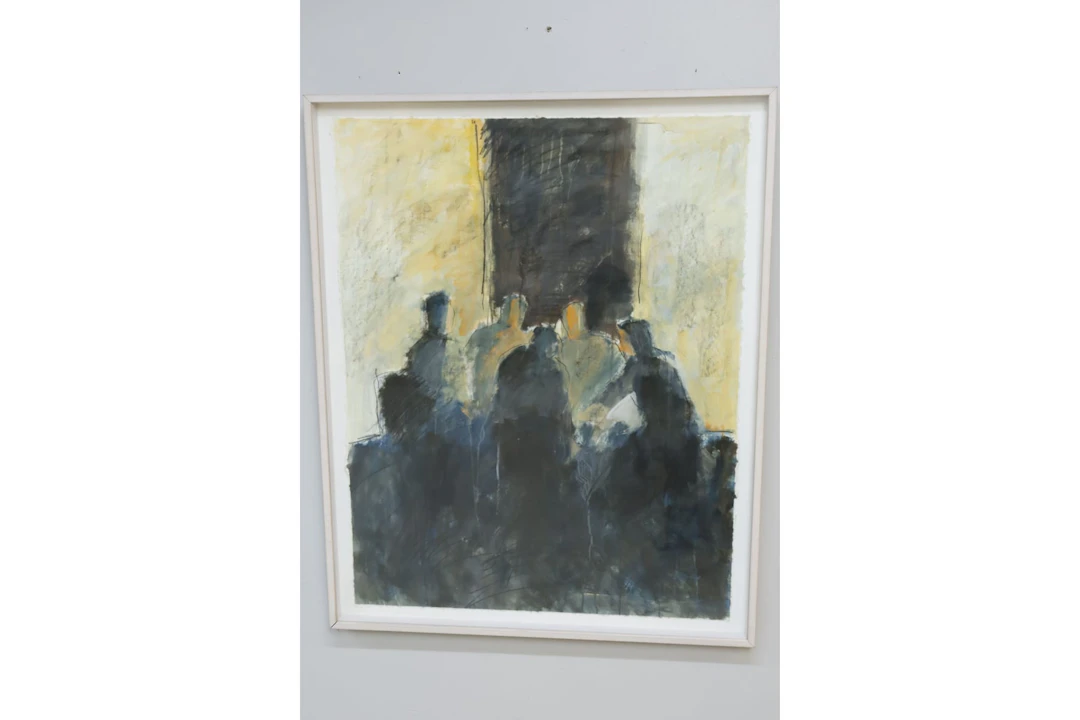 Katarina Hård, akryl på papper, signerad
