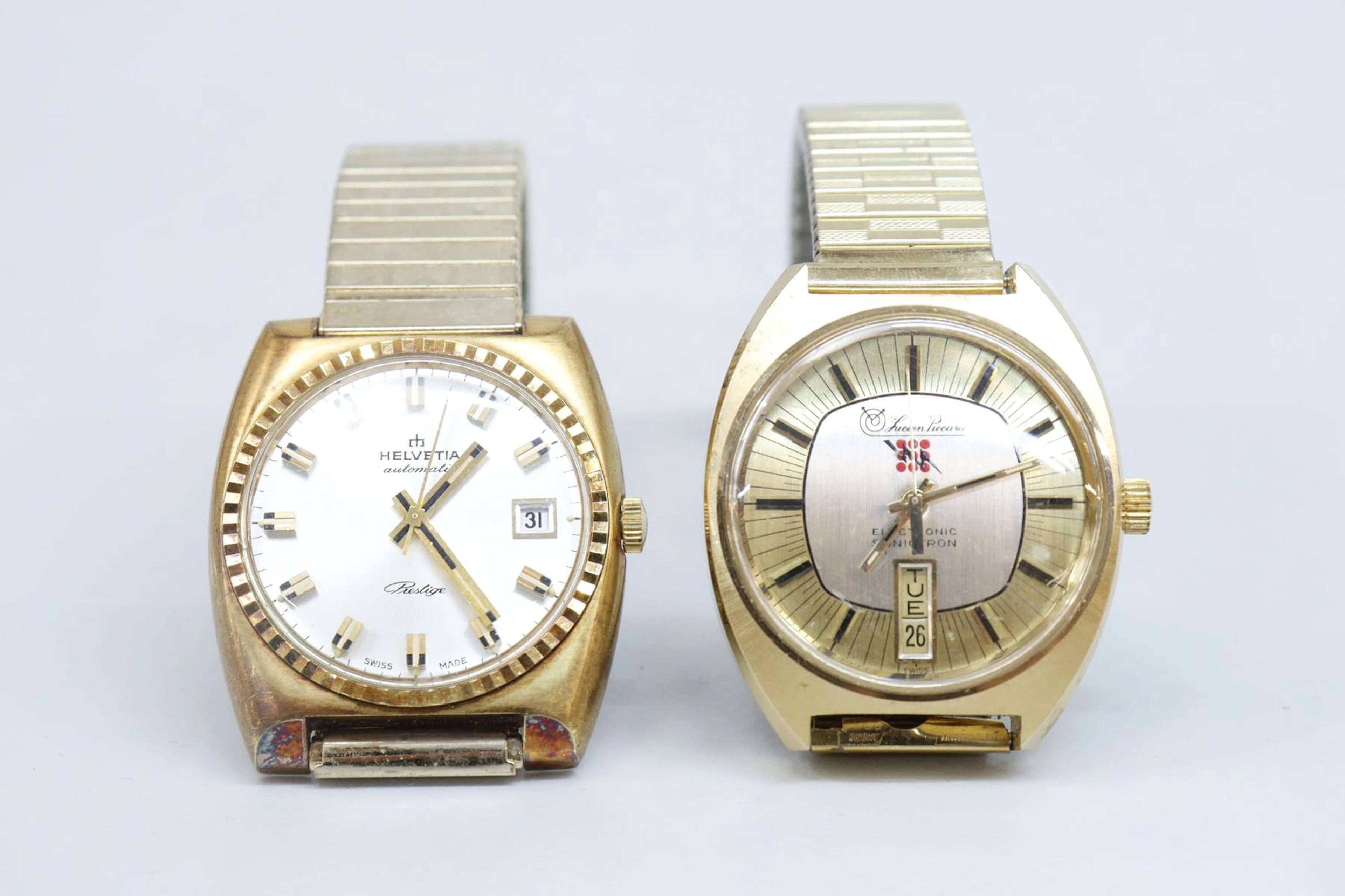 Armbandsur, 2st, Lucien Piccard och Helvetia