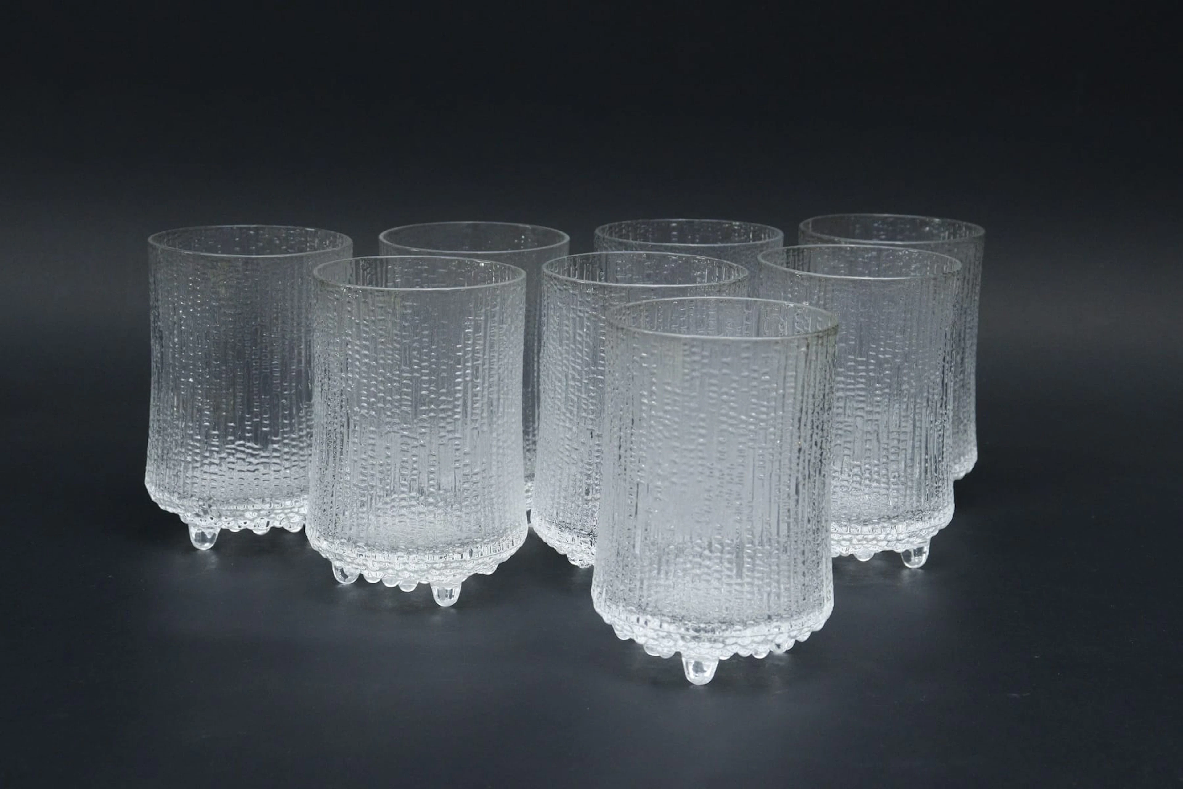 Grogglas, 8st, "Ultima Thule", Tapio Wirkkala, Iittala