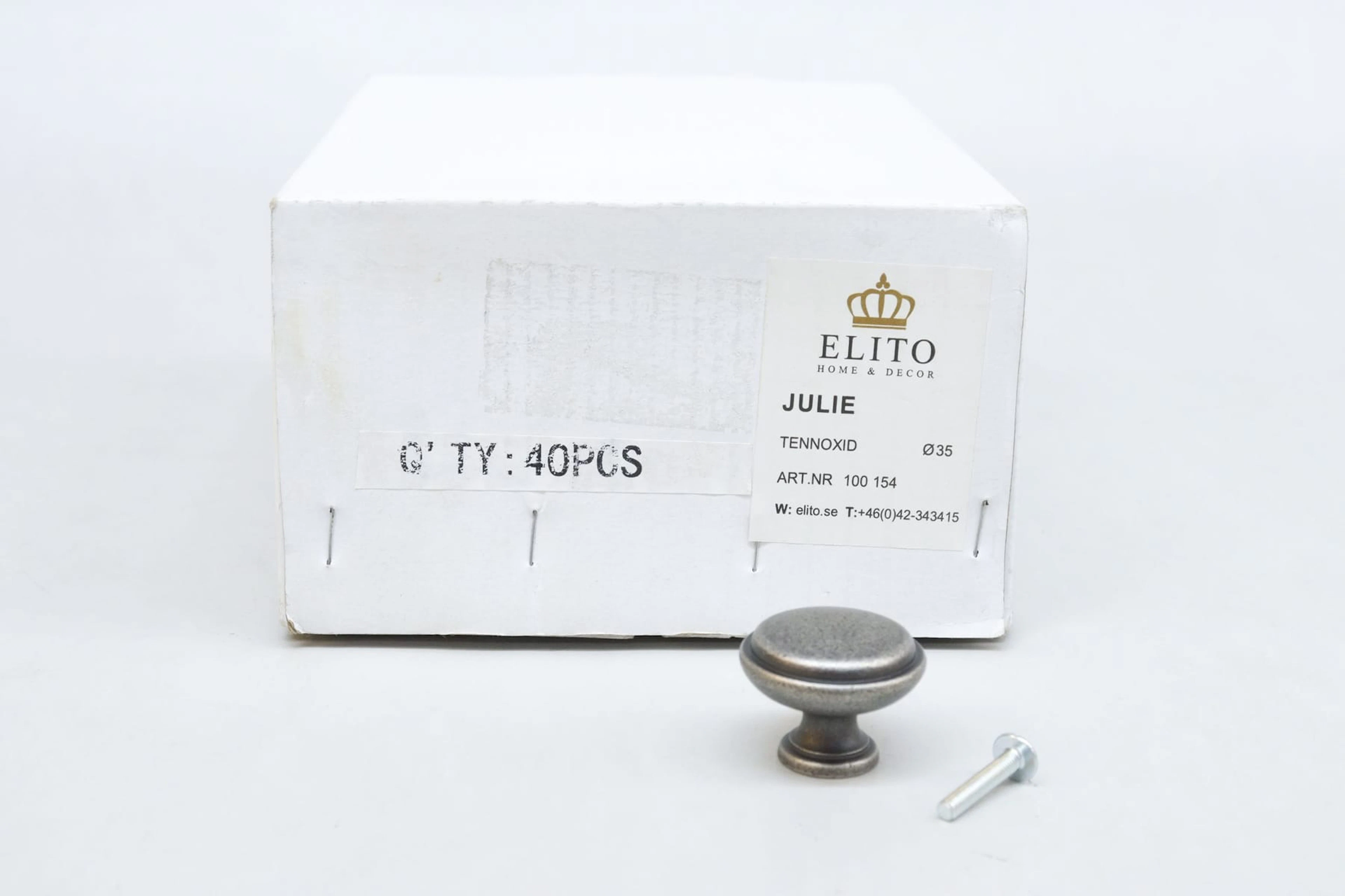 Knoppar, 40st, "Julie", Elito, Tennoxid