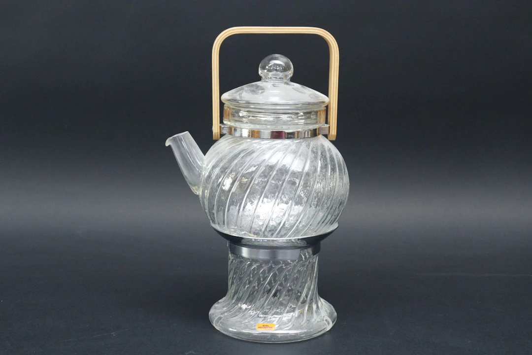 Tekanna med värmare, Reijmyre, "Sial", glas