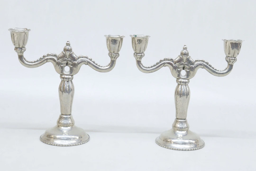 Kandelabrar, 2st, 3-armade, Dansk Kunst