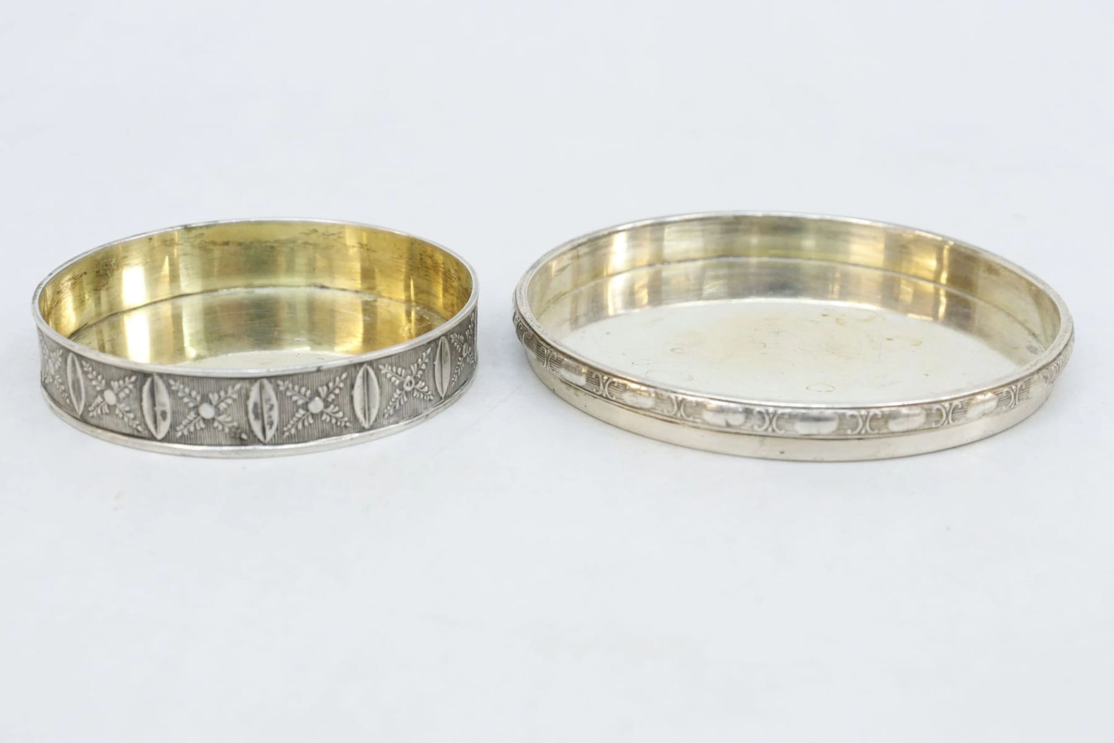 Coasters, 2st, silver, Wiwen Nilsson, vikt 105 gram
