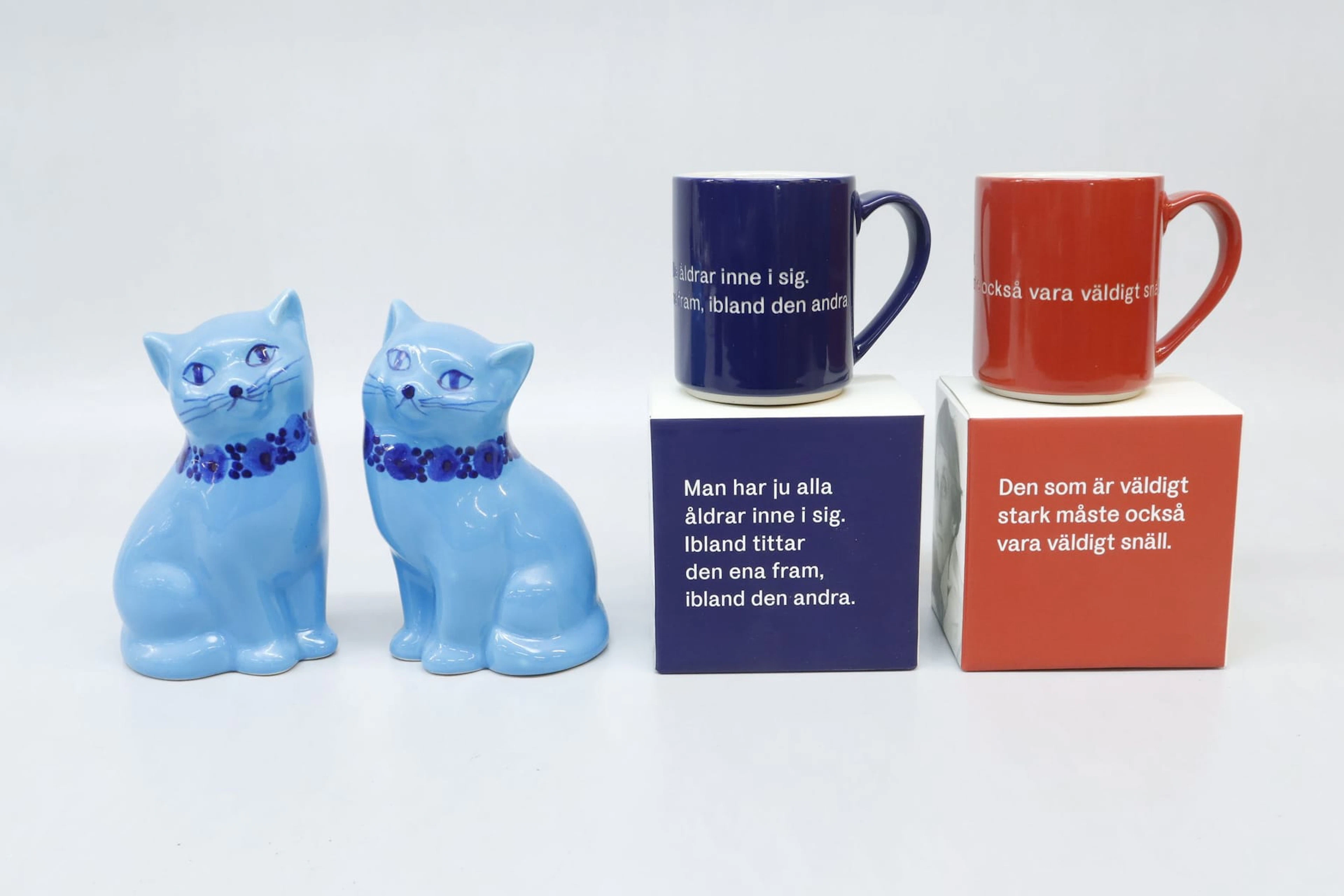 Muggar, 2st, Astrid Lindgren, samt katter, 2st, Hjo