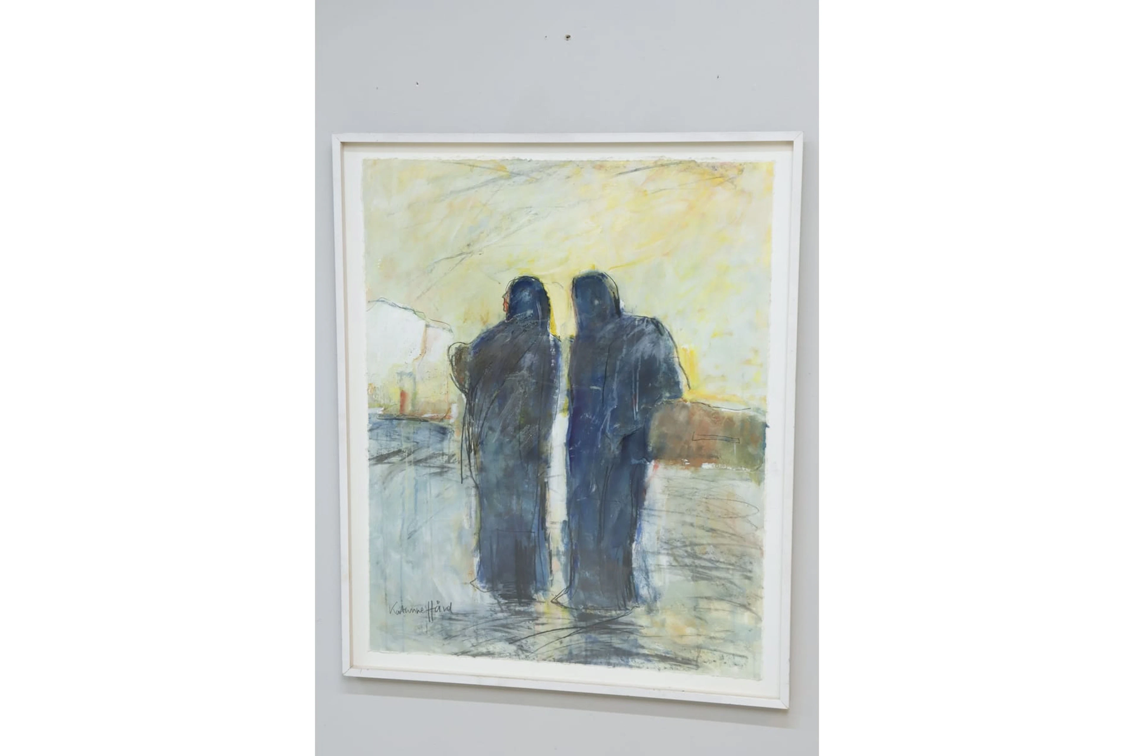 Katarina Hård, blandteknik, signerad