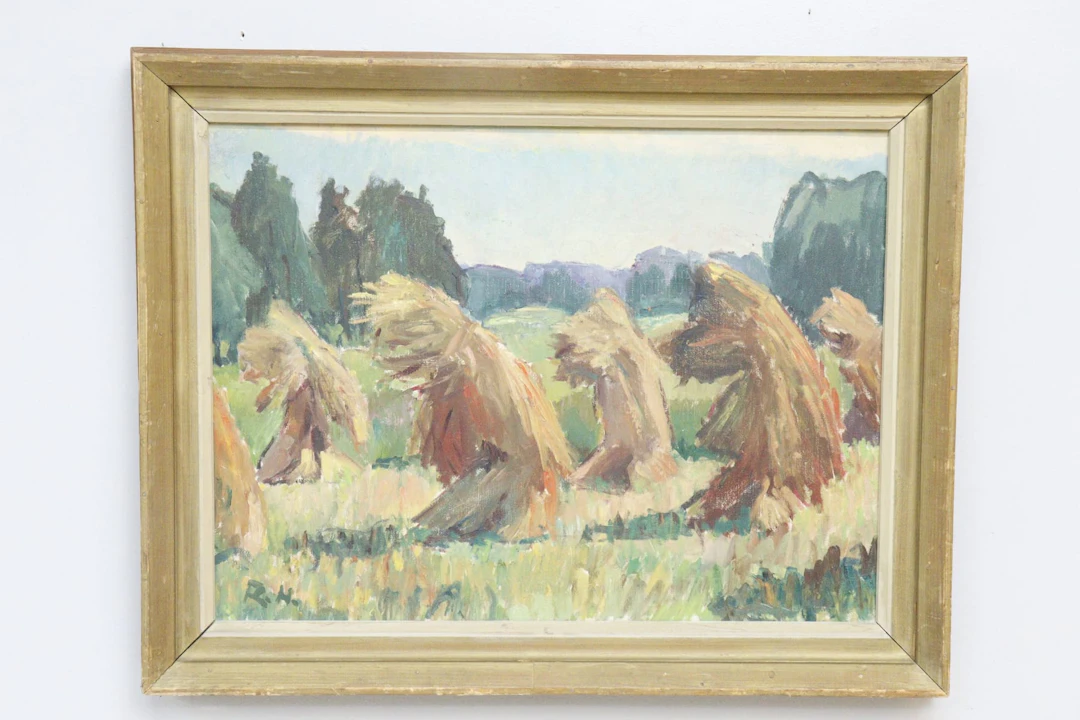 Ragnar Högman, olja på duk, monogramsignerad