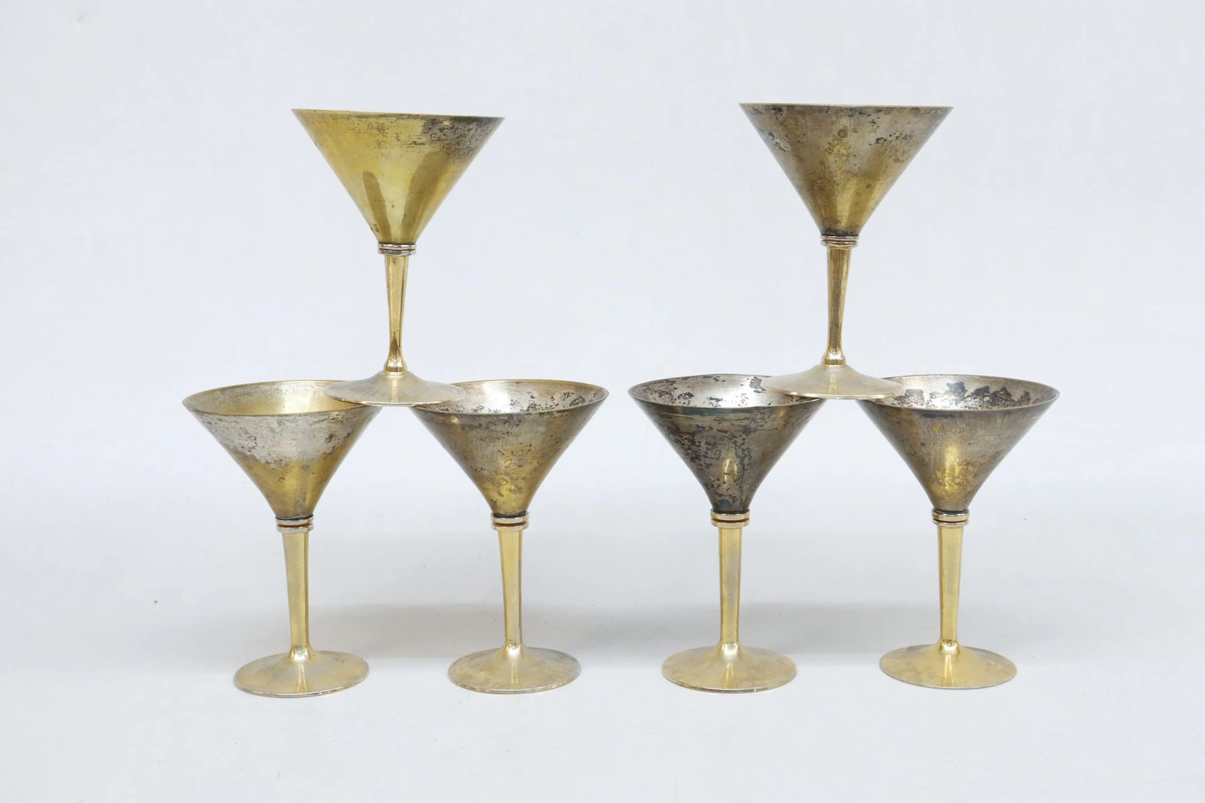 Cocktailglas, metall, Scandia Present