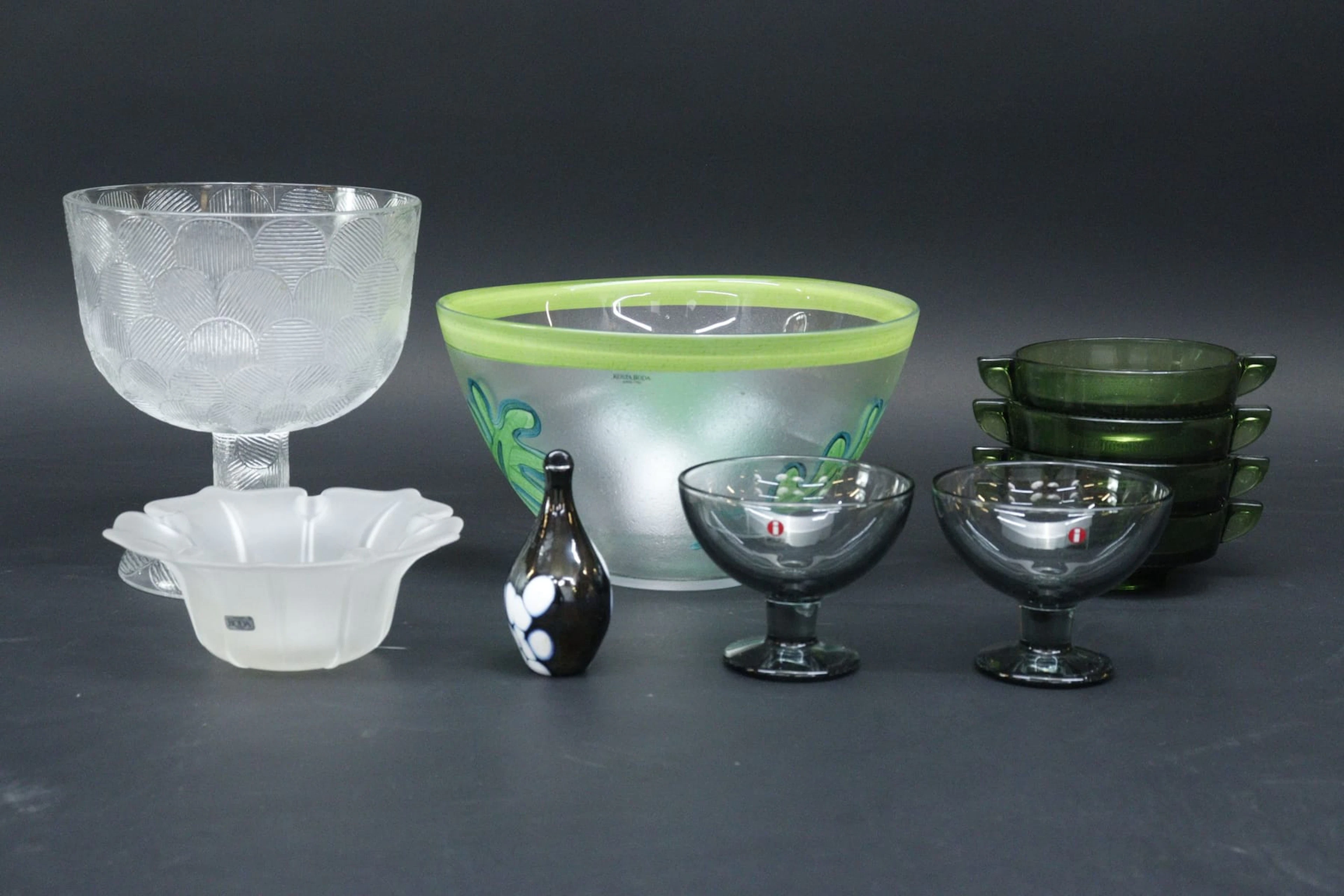 Glasföremål, bla Iittala och Boda
