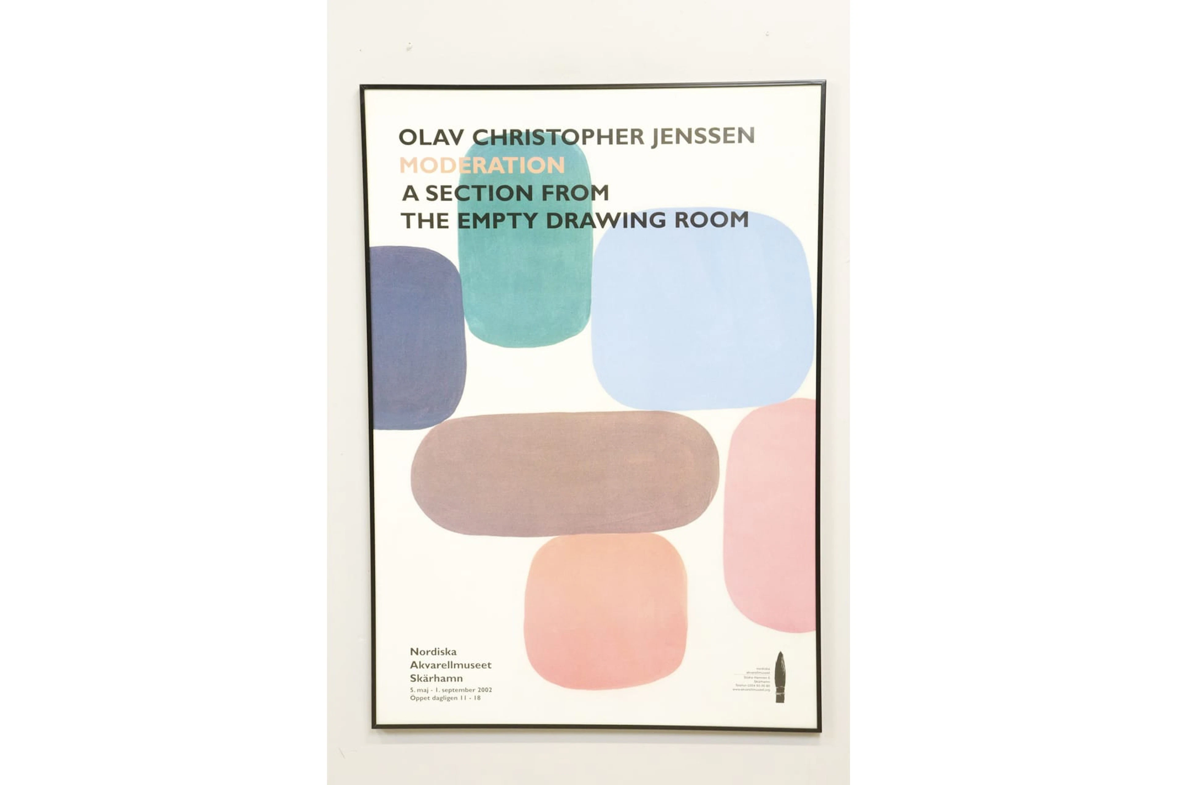 Utställningsaffisch, Olav Christopher Jenssen, Nordiska Akvarellmuseet