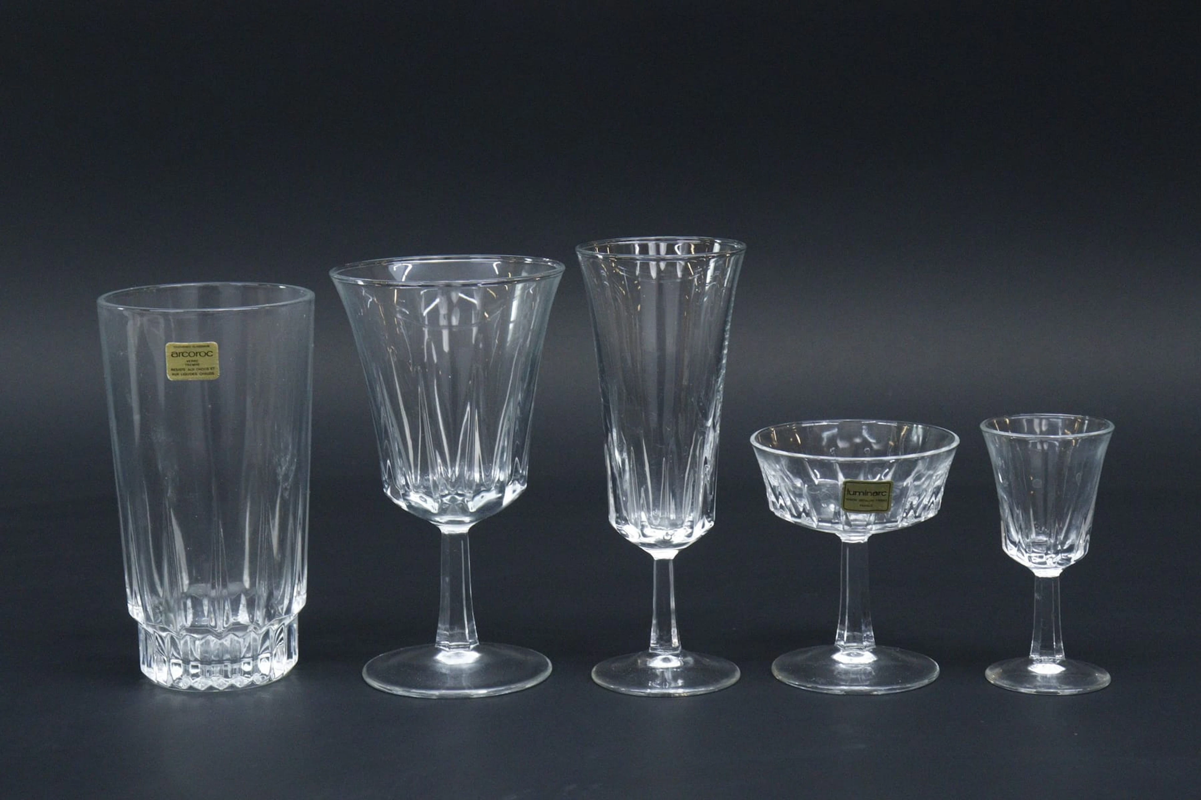 Glasservis, 47 delar, Arcoroc, Luminarc, France