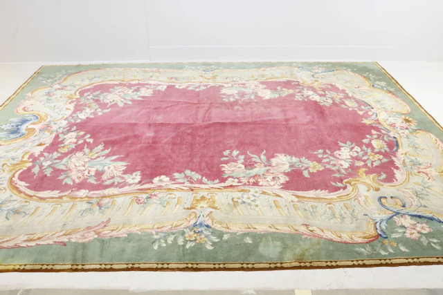 Stor matta, Aubusson, Savonnerie, Frankrike, 400x500cm