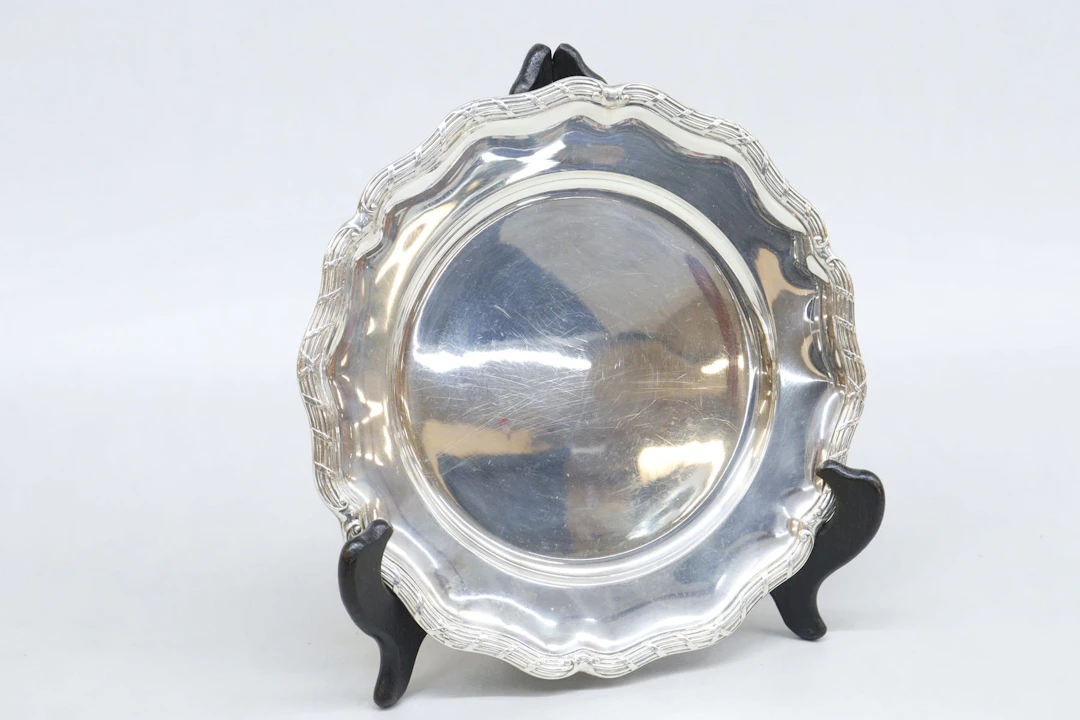 Fat, silver, CG Hallberg, vikt 281 gram
