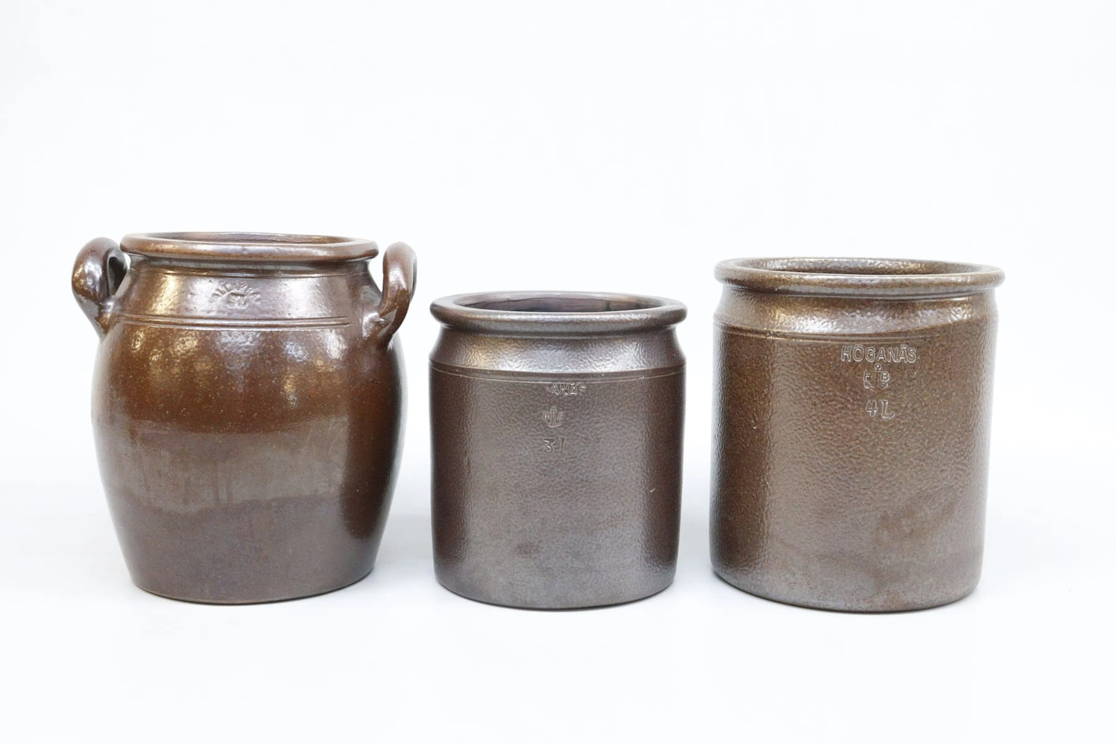 Krus, 3st, Höganäs och Wallåkra, 3-5 liter