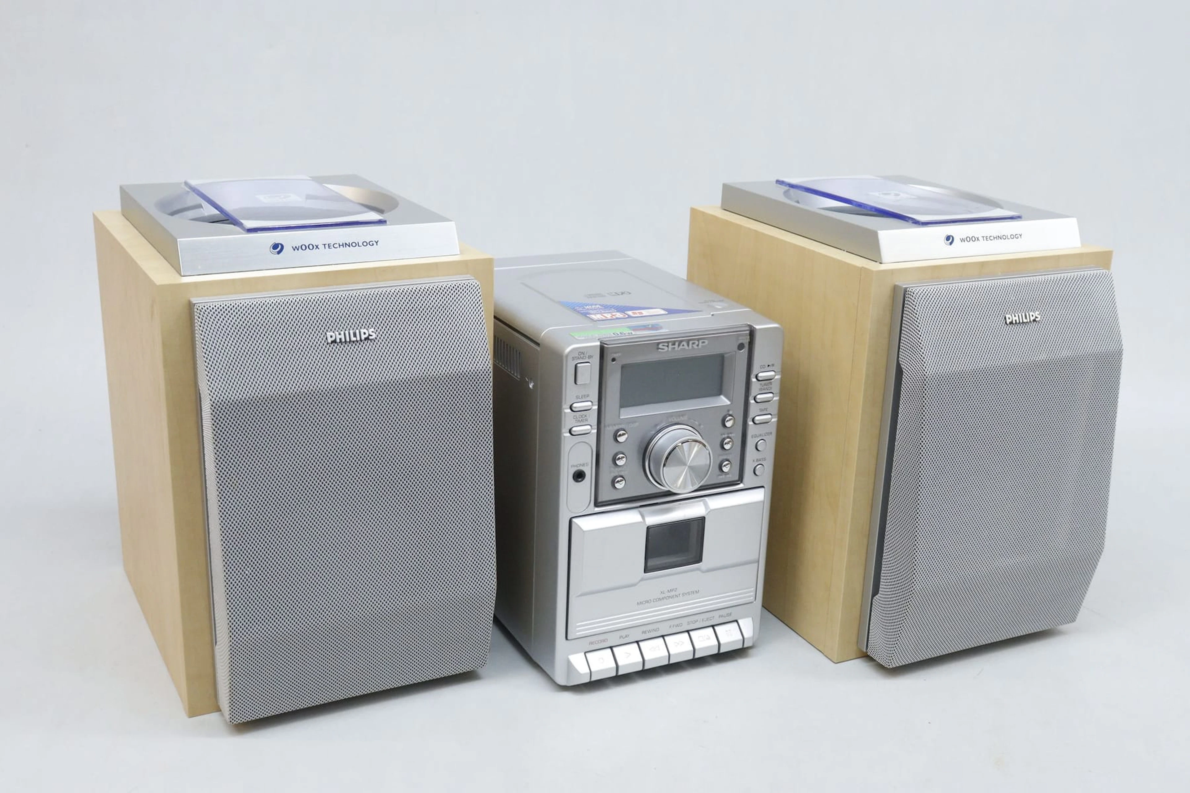 Stereo, Sharp, samt högtalare, Philips