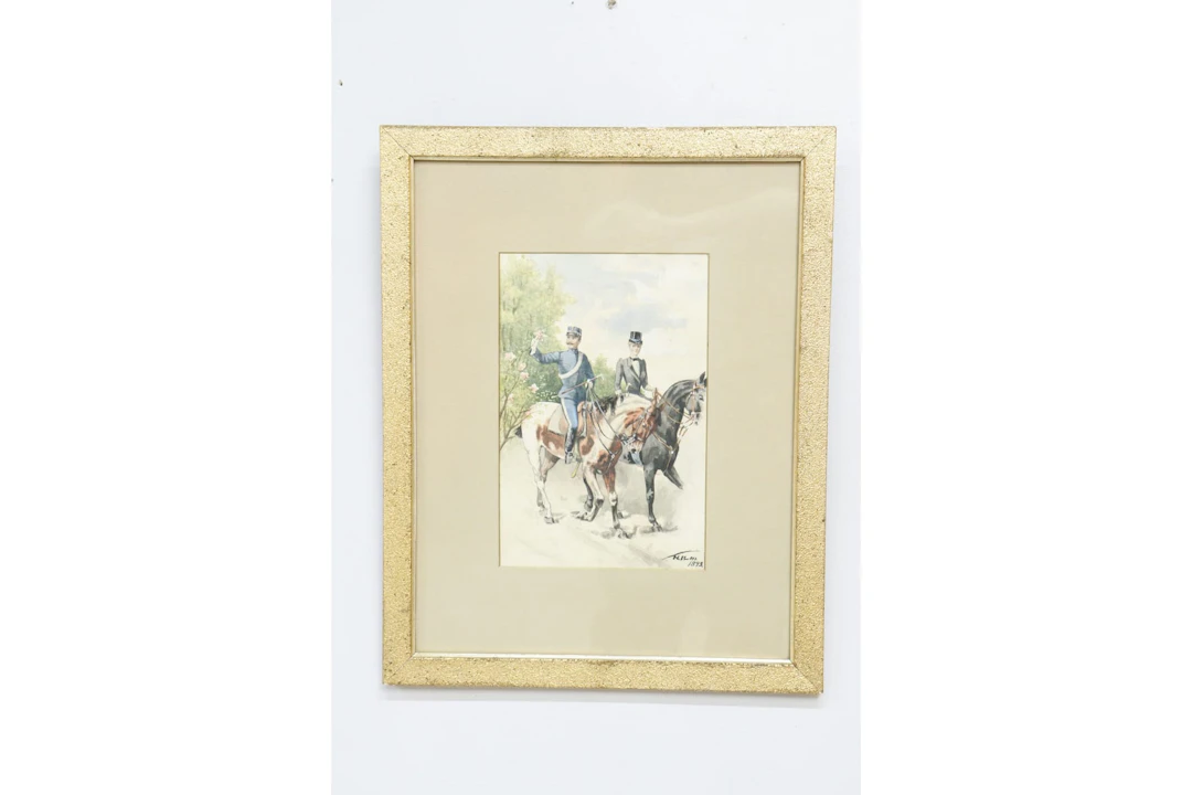 Oidentifierad konstnär, akvarell, signerad 1843