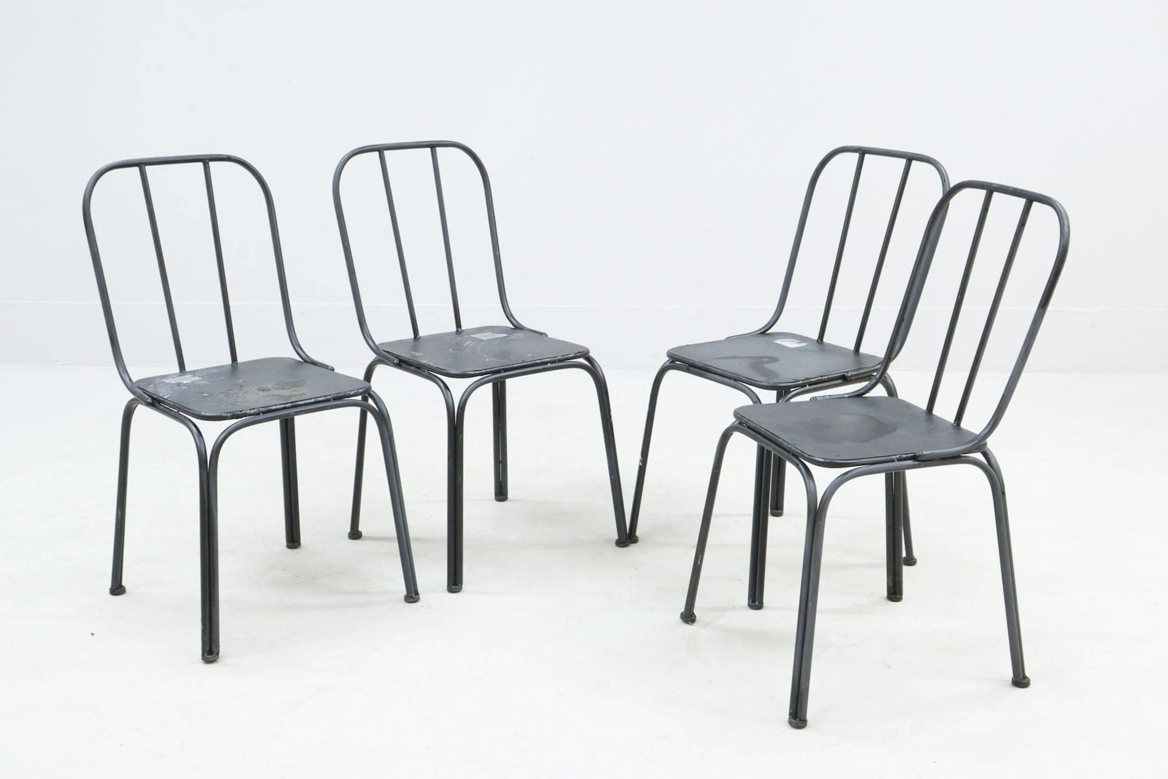Stolar, 4st, metall, Horsens Nordal, "Friends & Family", Danmark