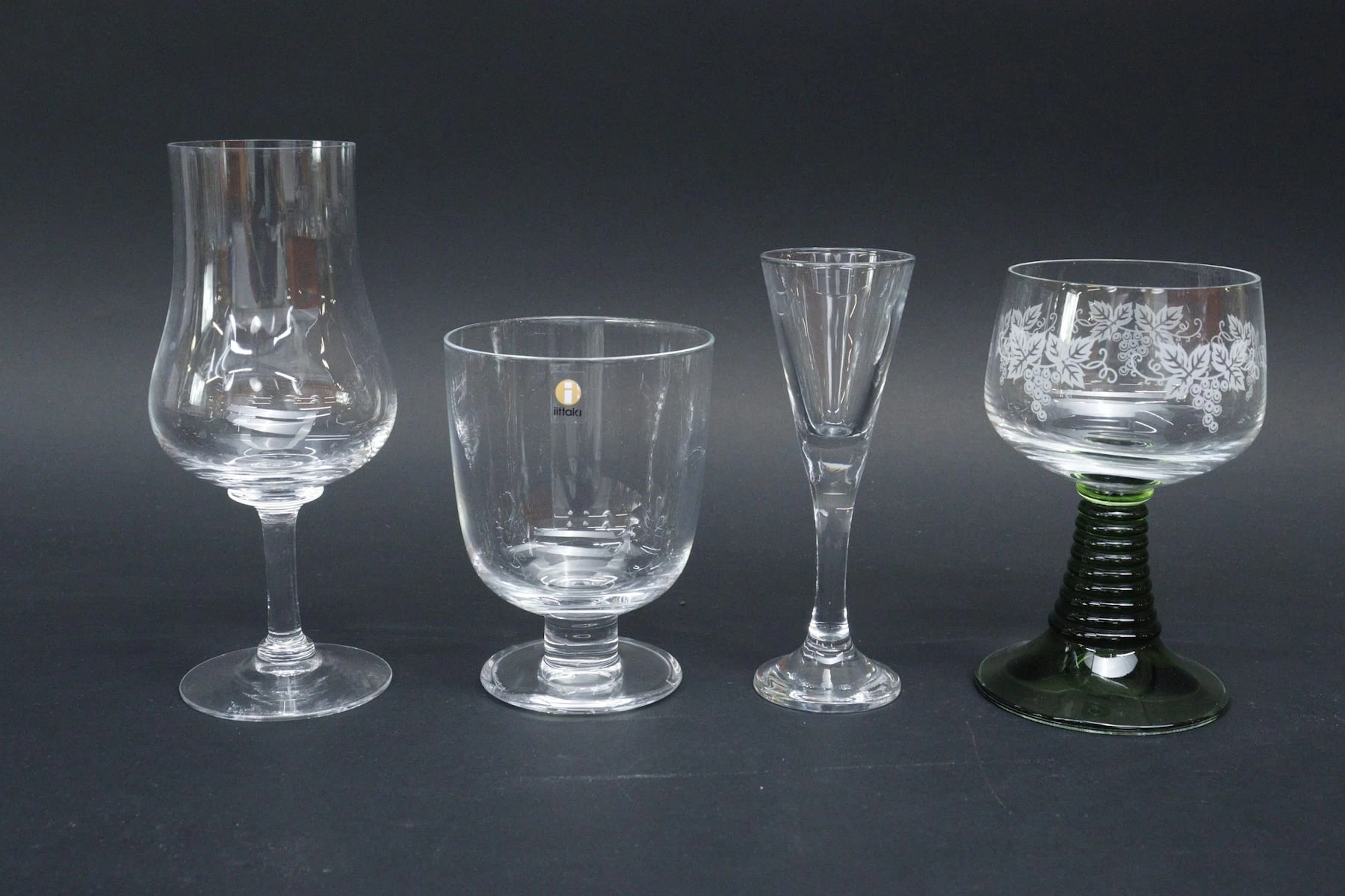 Glas, 23st, bla Iittala, remmare