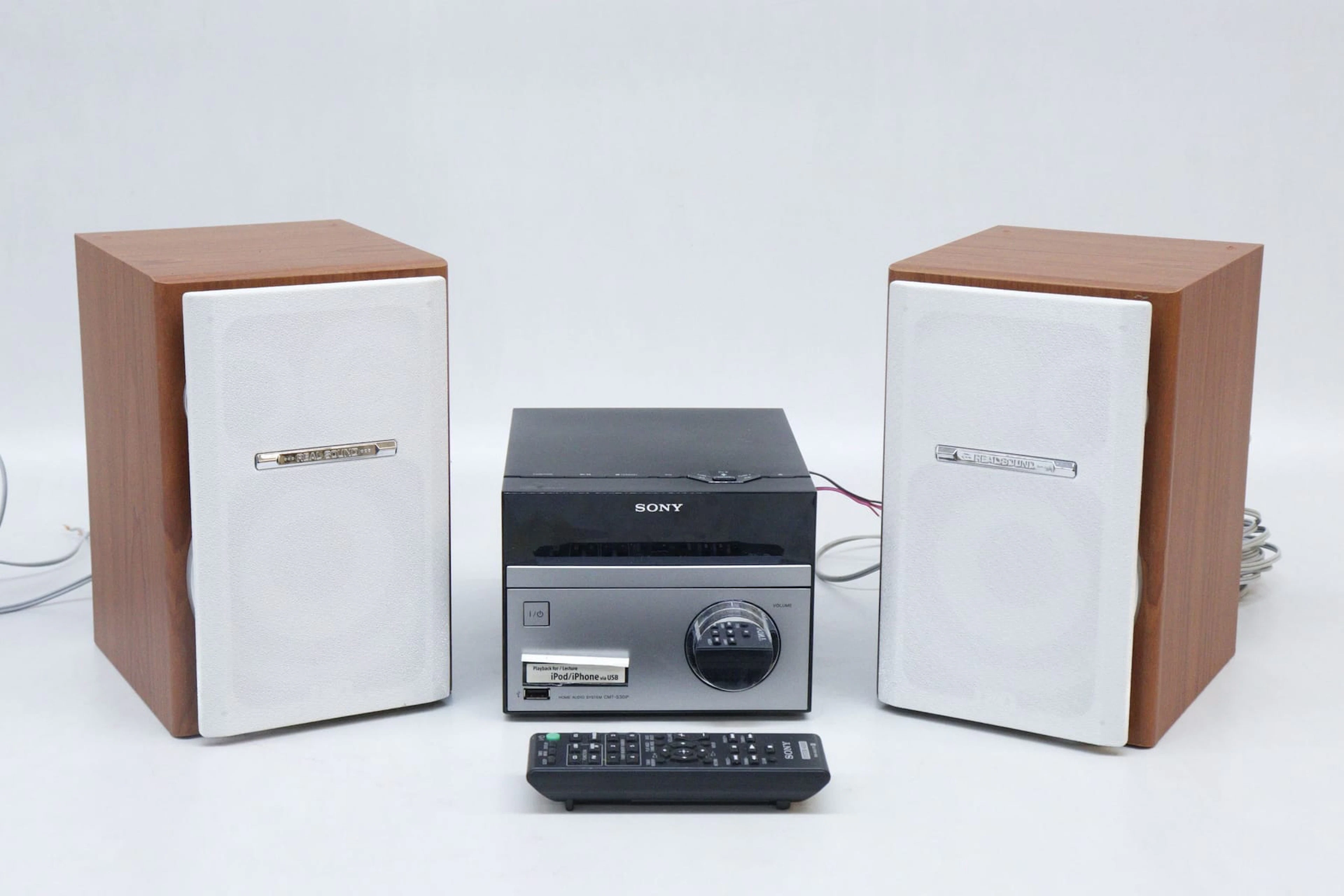 Stereo med CD-spelare, Sony, med fjärrkontroll