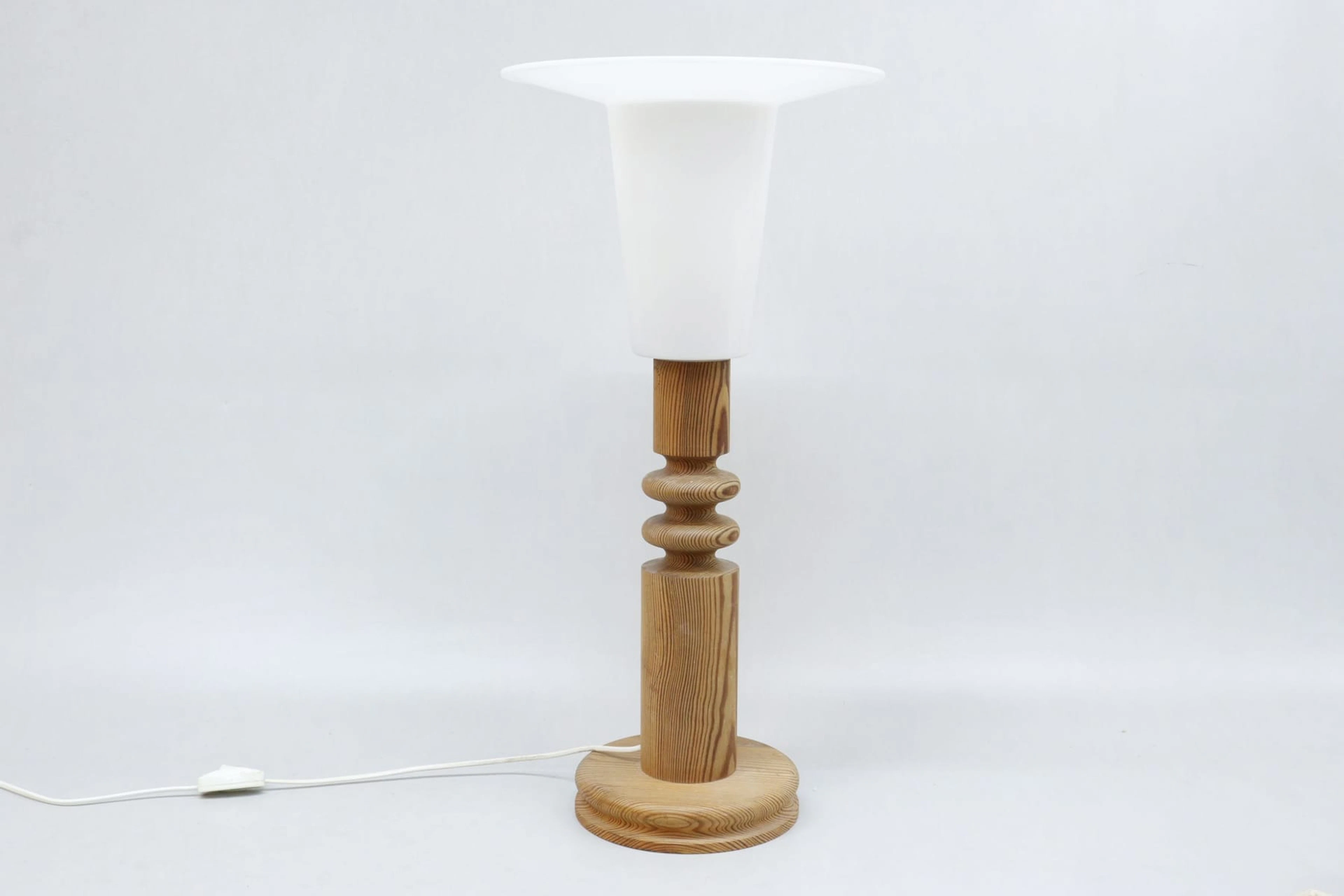 Bordslampa, furu, Östen & Uno Christiansson, Luxus